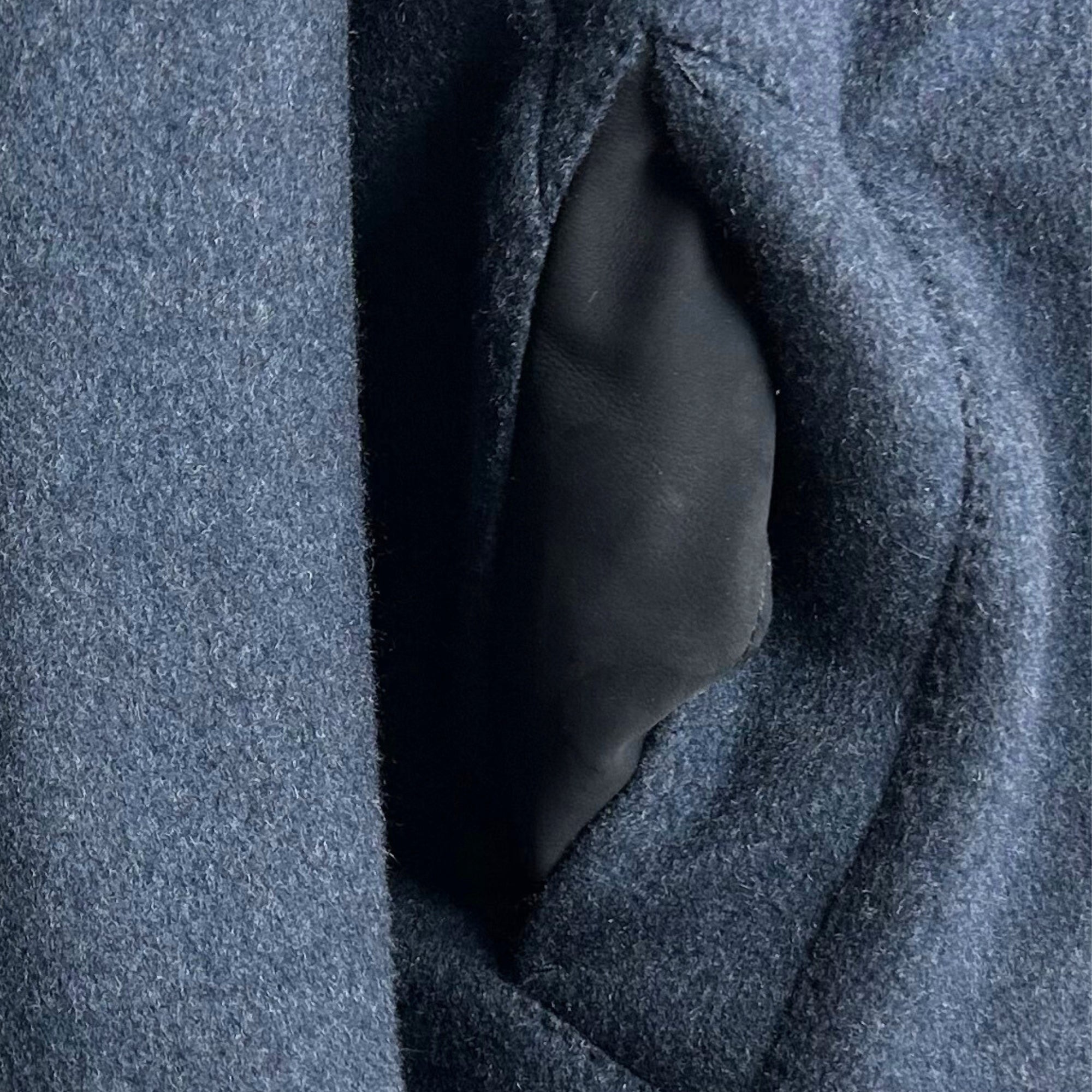 Blue Melange Coat made of Cashmere (EU 56)