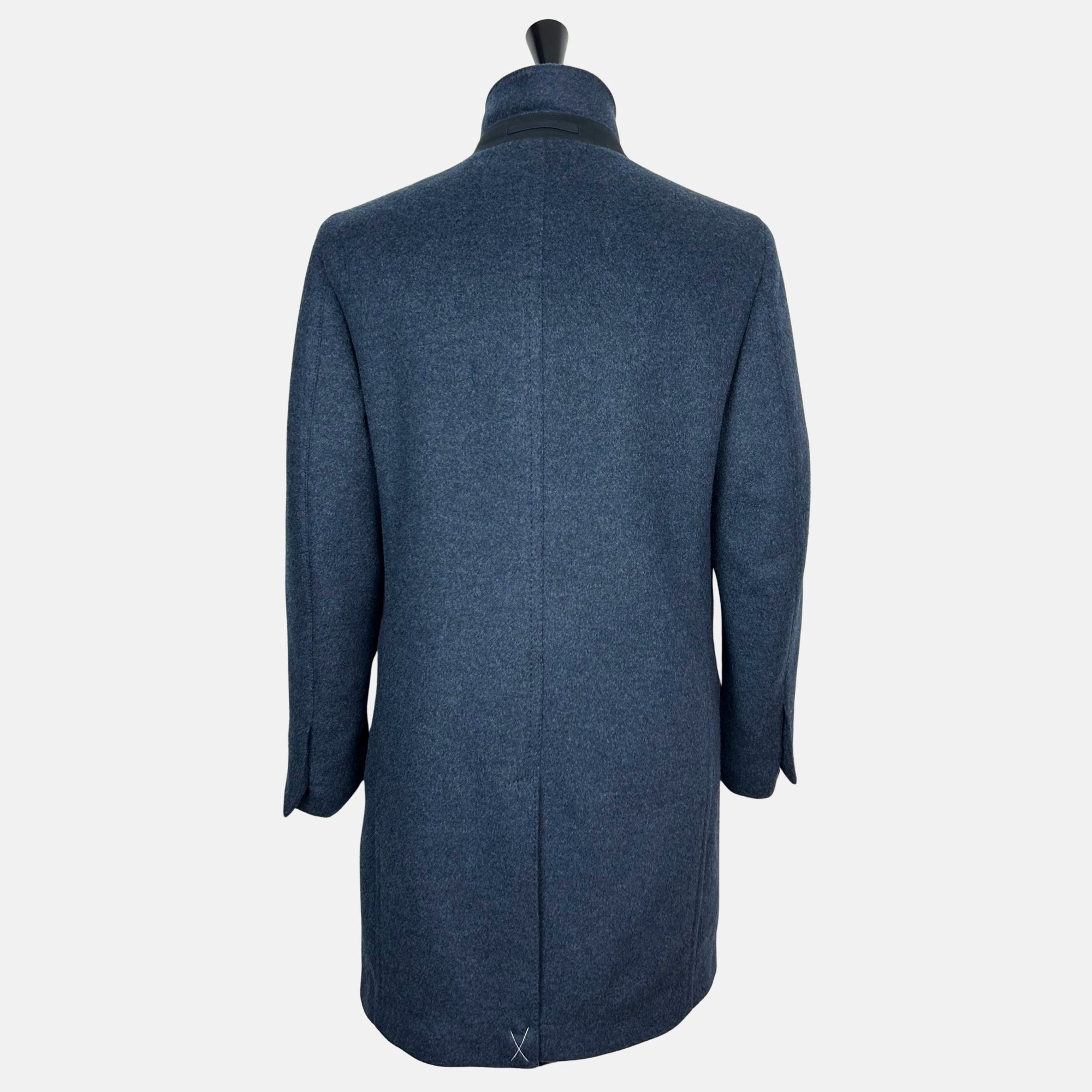 Blue Melange Coat made of Cashmere (EU 56)