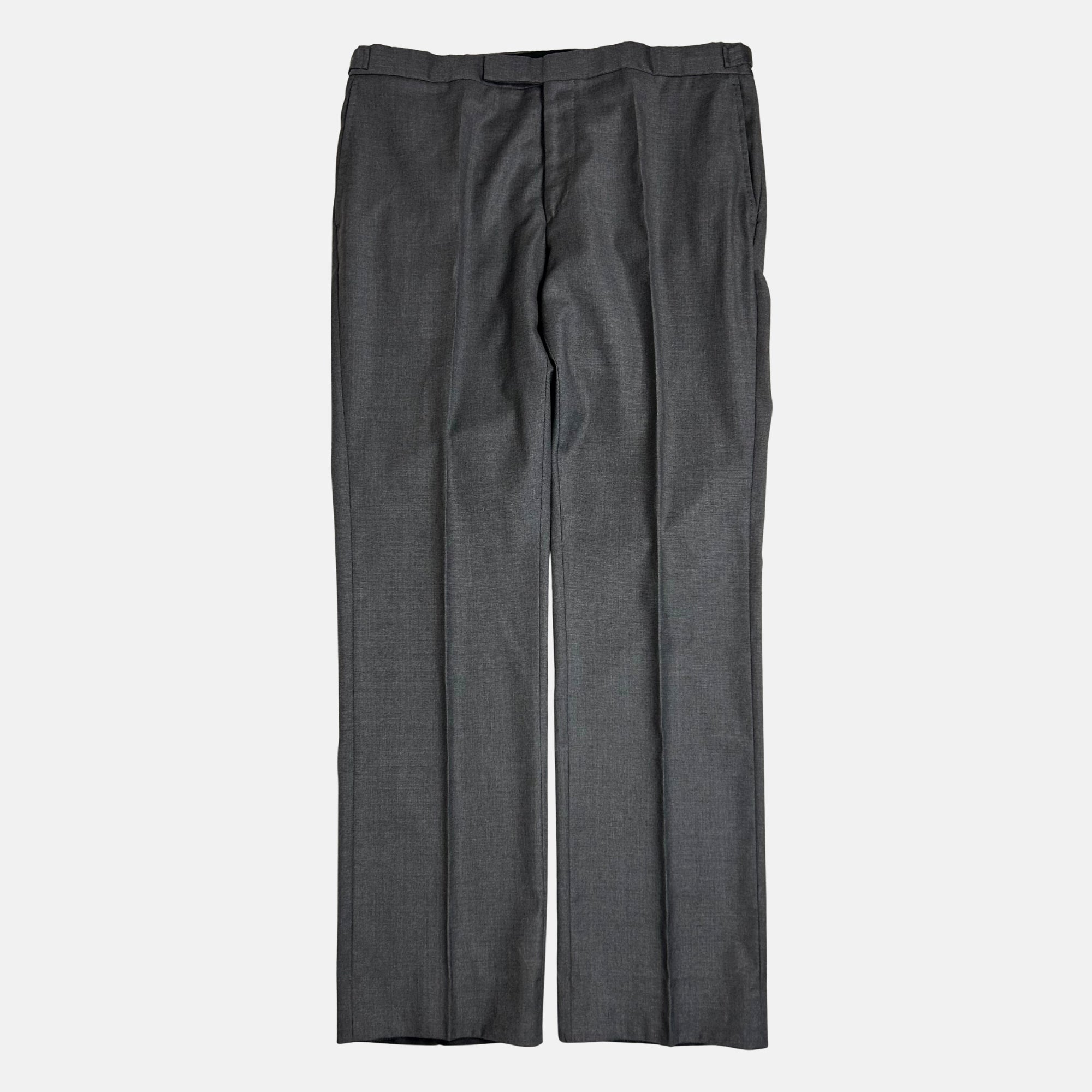 Gray Patterned Suit made of Wool (EU 52)