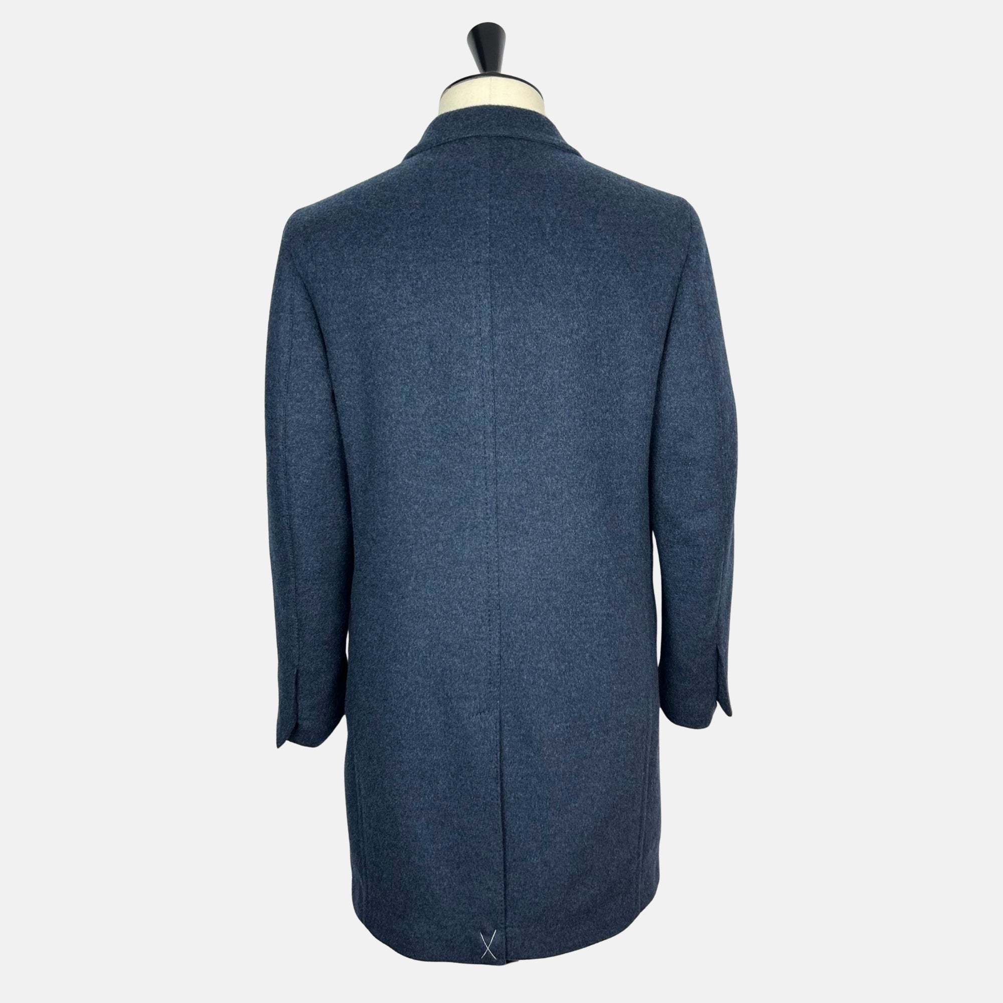 Blue Melange Coat made of Cashmere (EU 56)