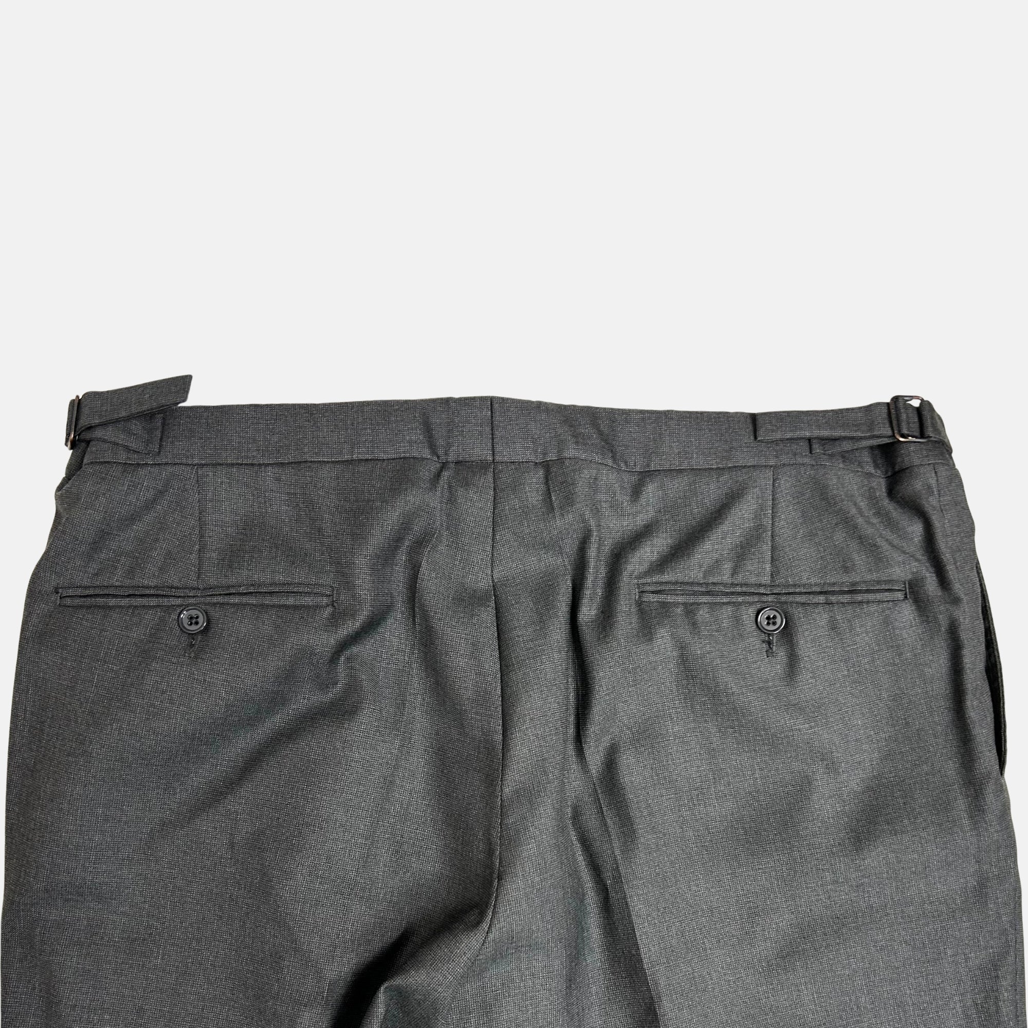 Gray Patterned Suit made of Wool (EU 52)