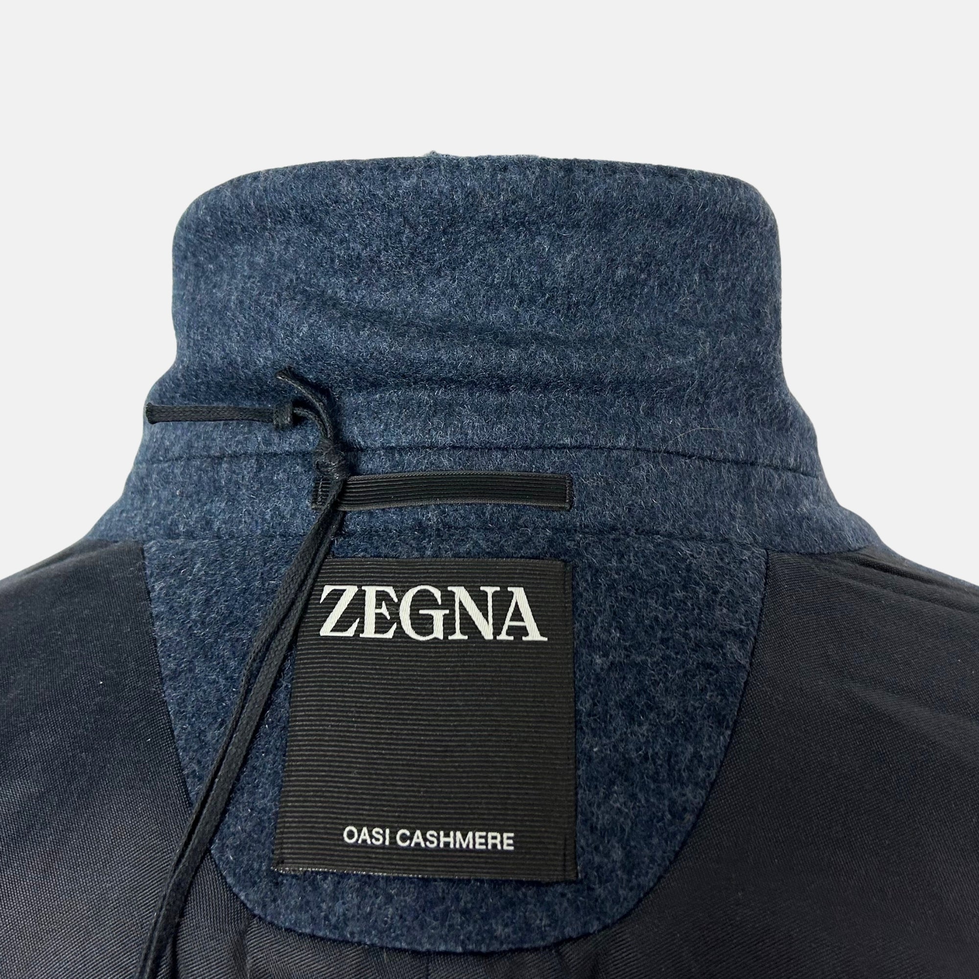 Blue Melange Coat made of Cashmere (EU 56)