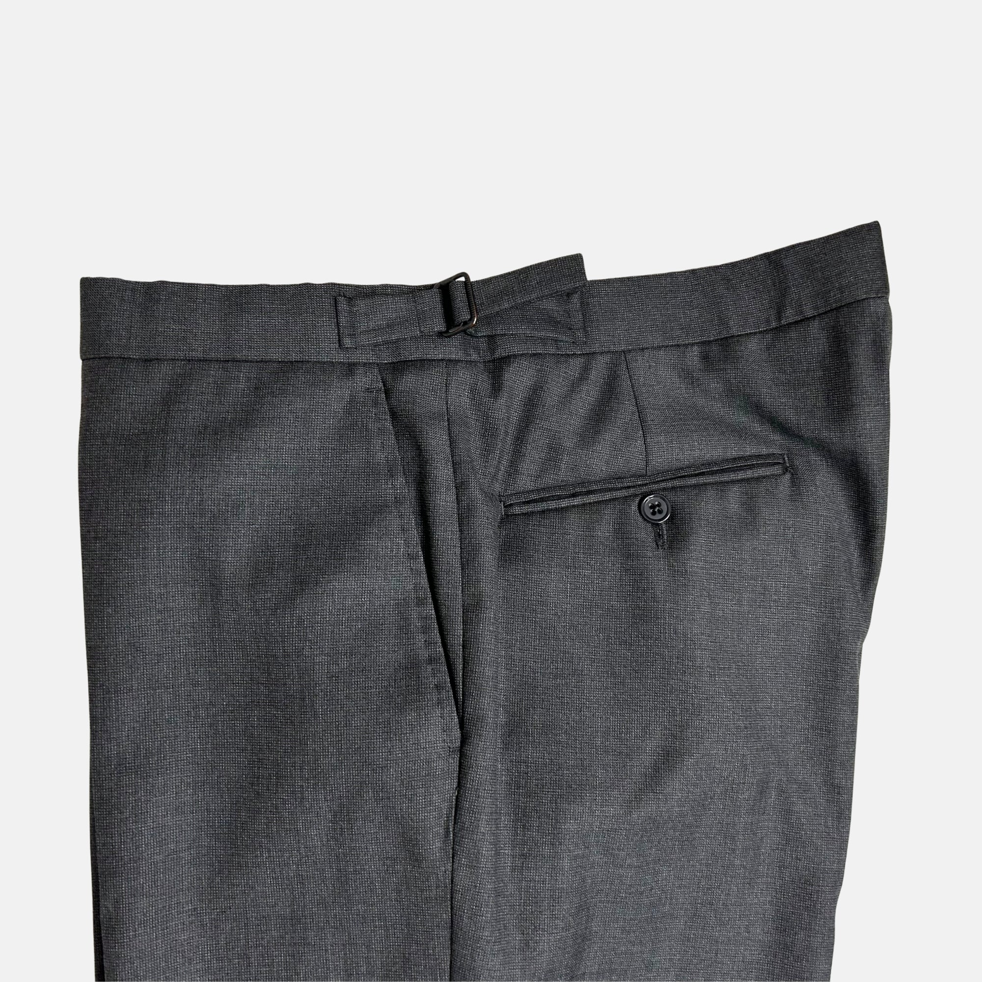 Gray Patterned Suit made of Wool (EU 52)