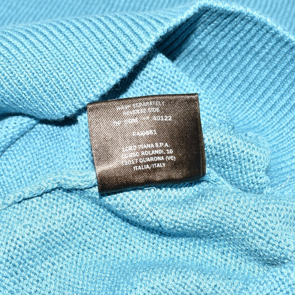 Turqouise Sweater made of Cotton/Silk (XL)