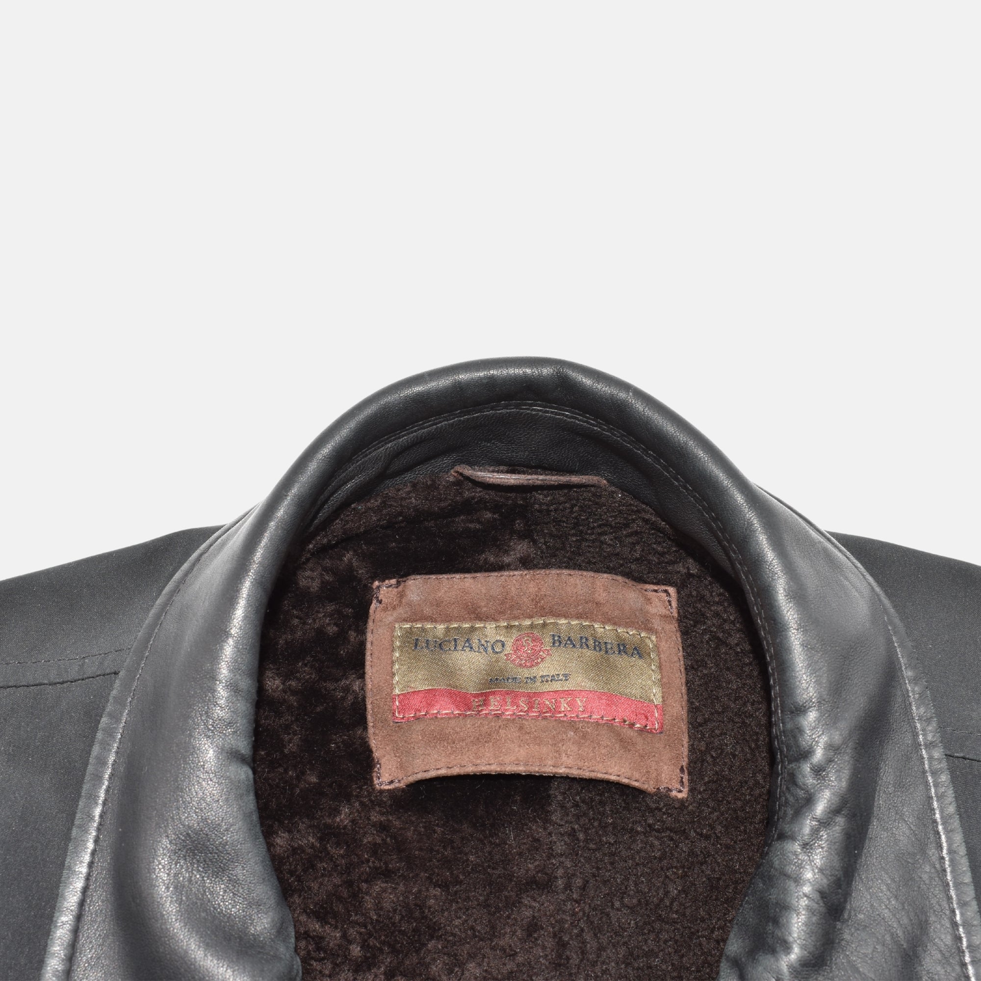 Black Tech Coat with Shearling Lining (XL)