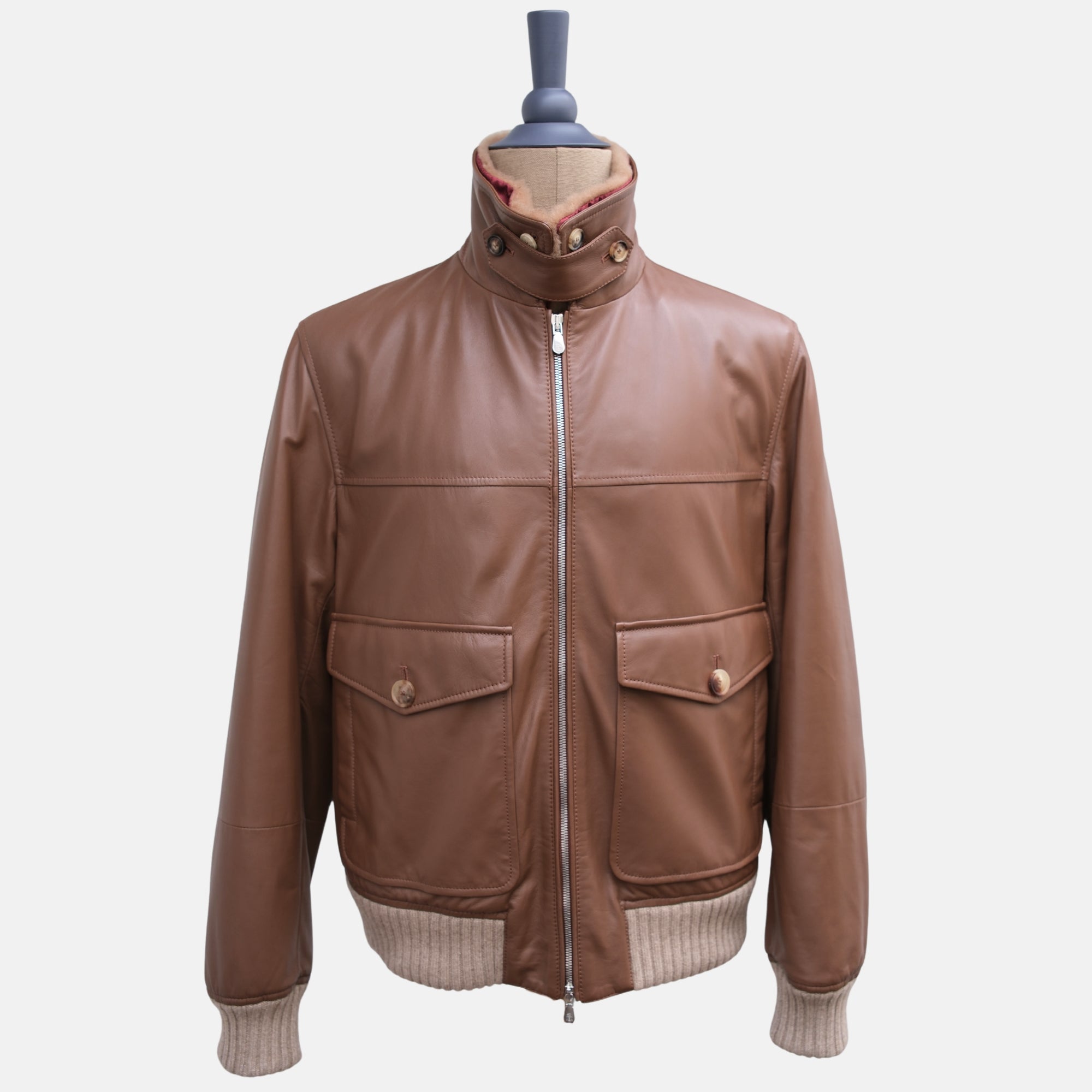 Brown Leather Jacket (M)