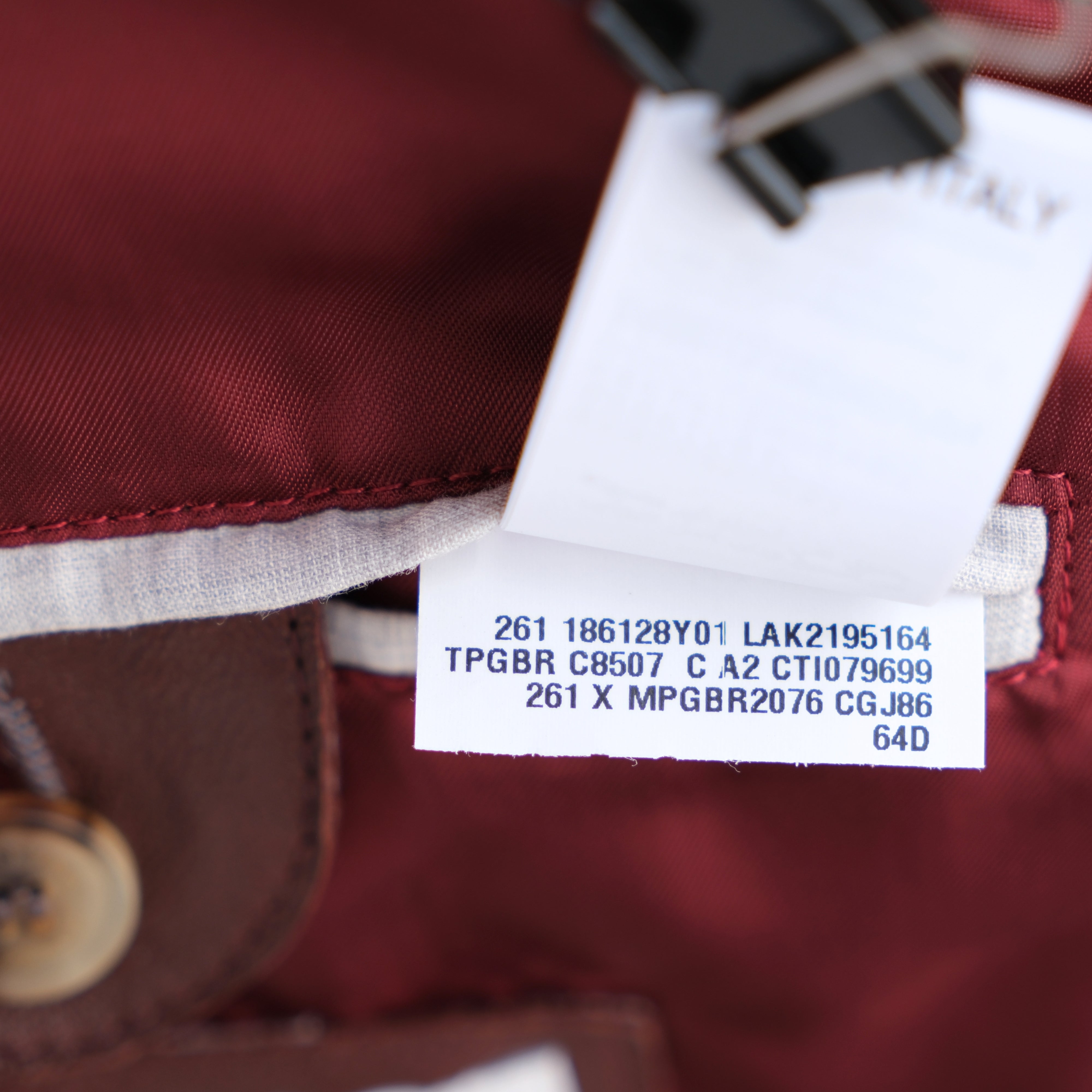 Brown/Bordeaux Leather Jacket (M)
