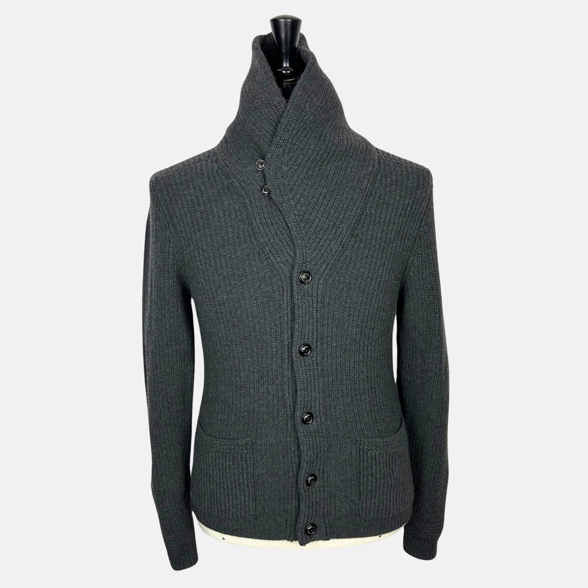 Dark Gray Cardigan made of Wool/Cashmere (M)