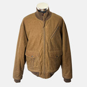 Brown Bomber Jacket made of Cotton (XS, XXL)