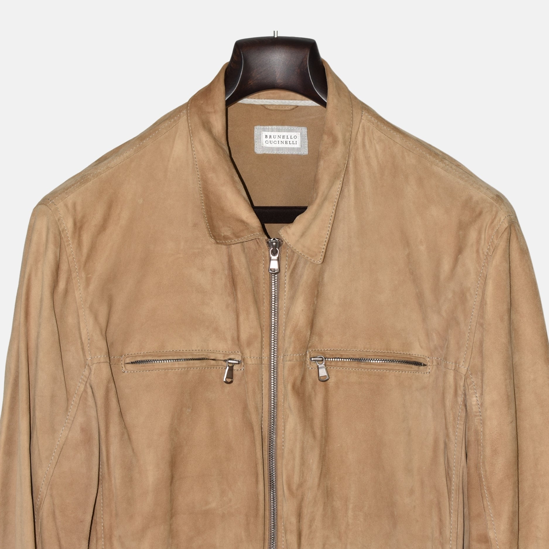 Beige Suede Jacket (XL)