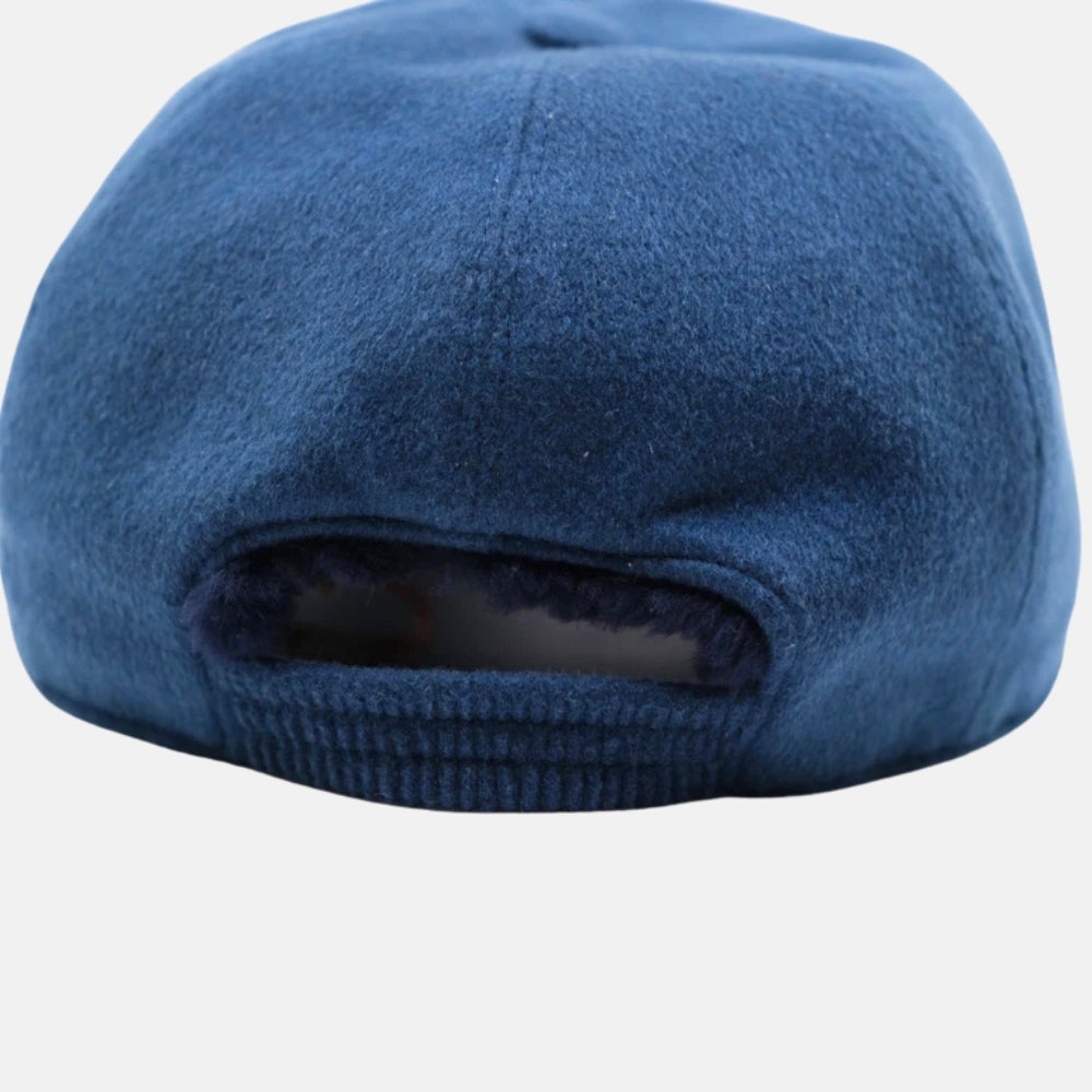 Blue Baseball Cap made of Cashmere (S)