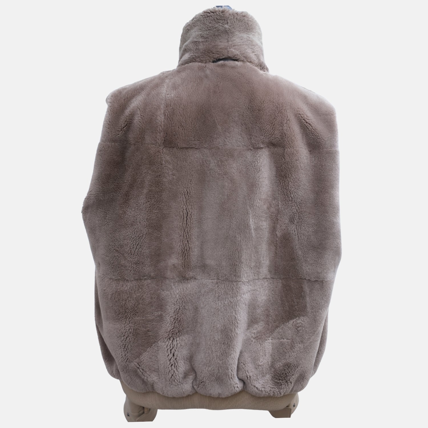 Loro Piana beige Storm System blouson with mink lining