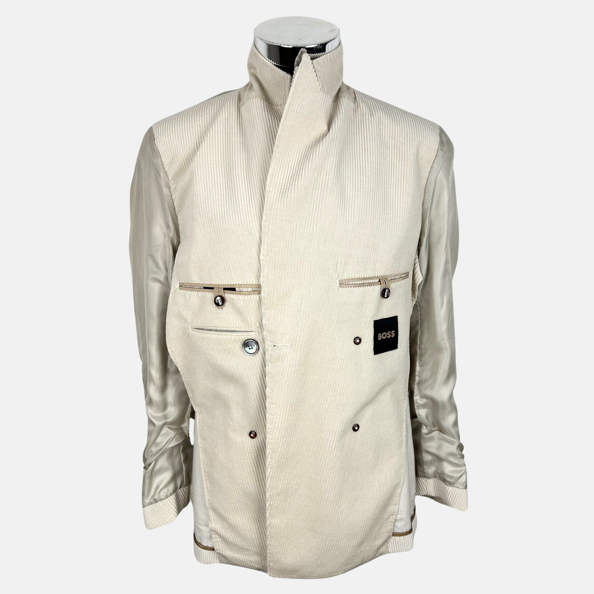 Offwhite Double Breasted Blazer made of Cotton/Cashmere (EU 48)