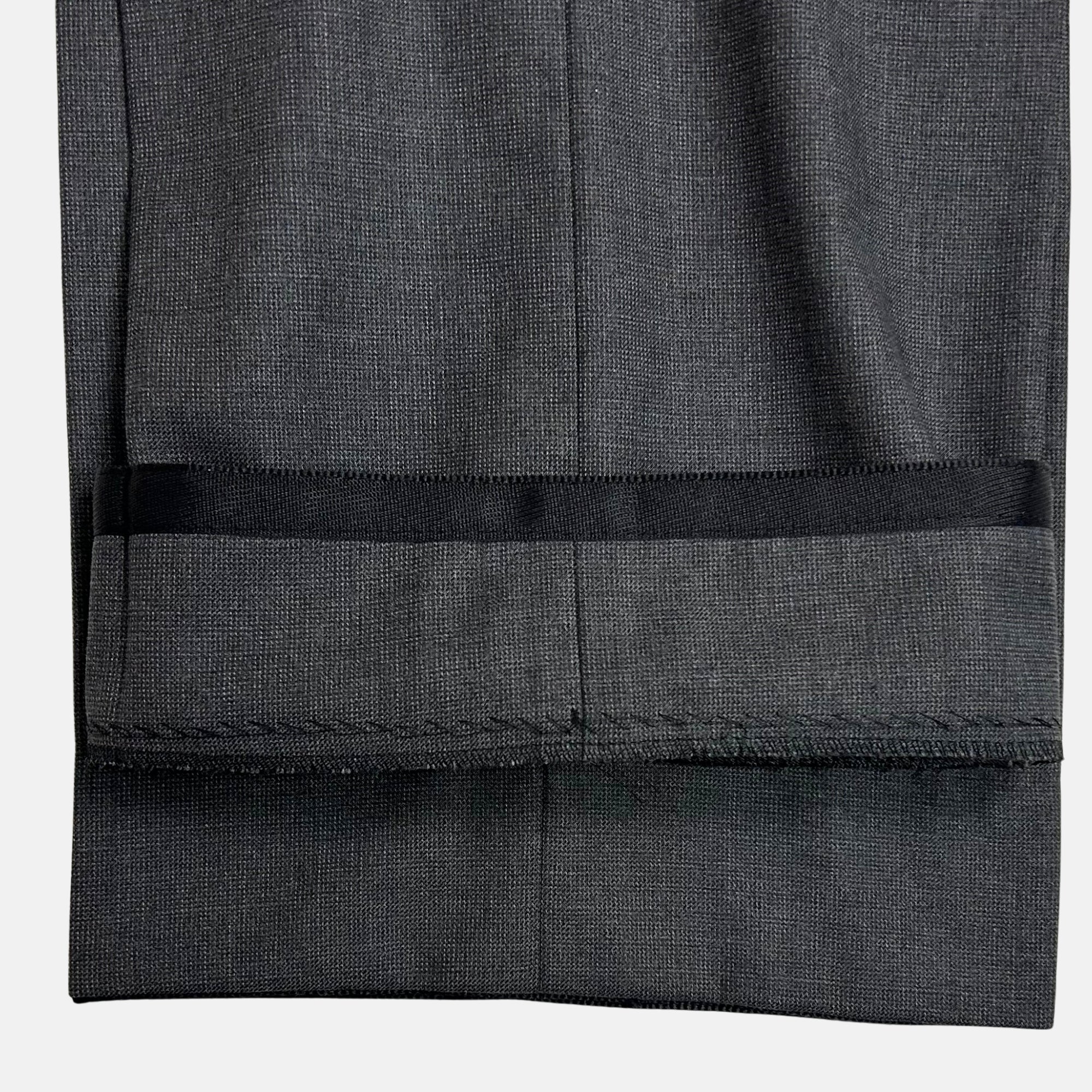 Gray Patterned Suit made of Wool (EU 52)