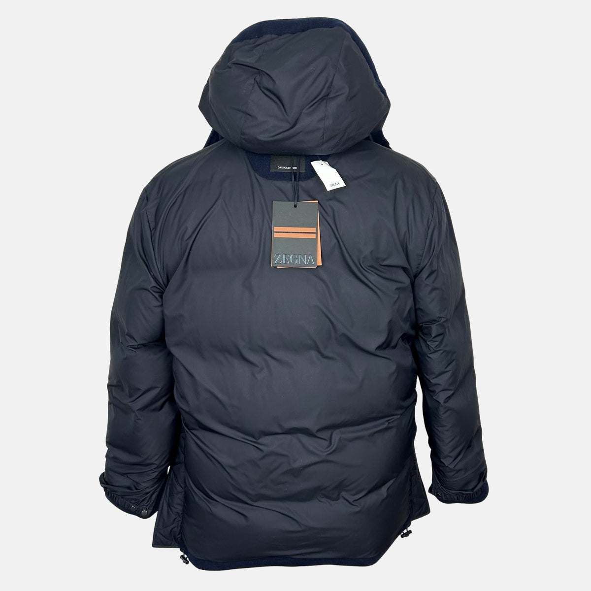 Navy Down Jacket made of Cashmere (EU 48)