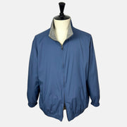 Blue–Gray Reversible Bomber Jacket made of Cashmere/Nylon (EU 60)