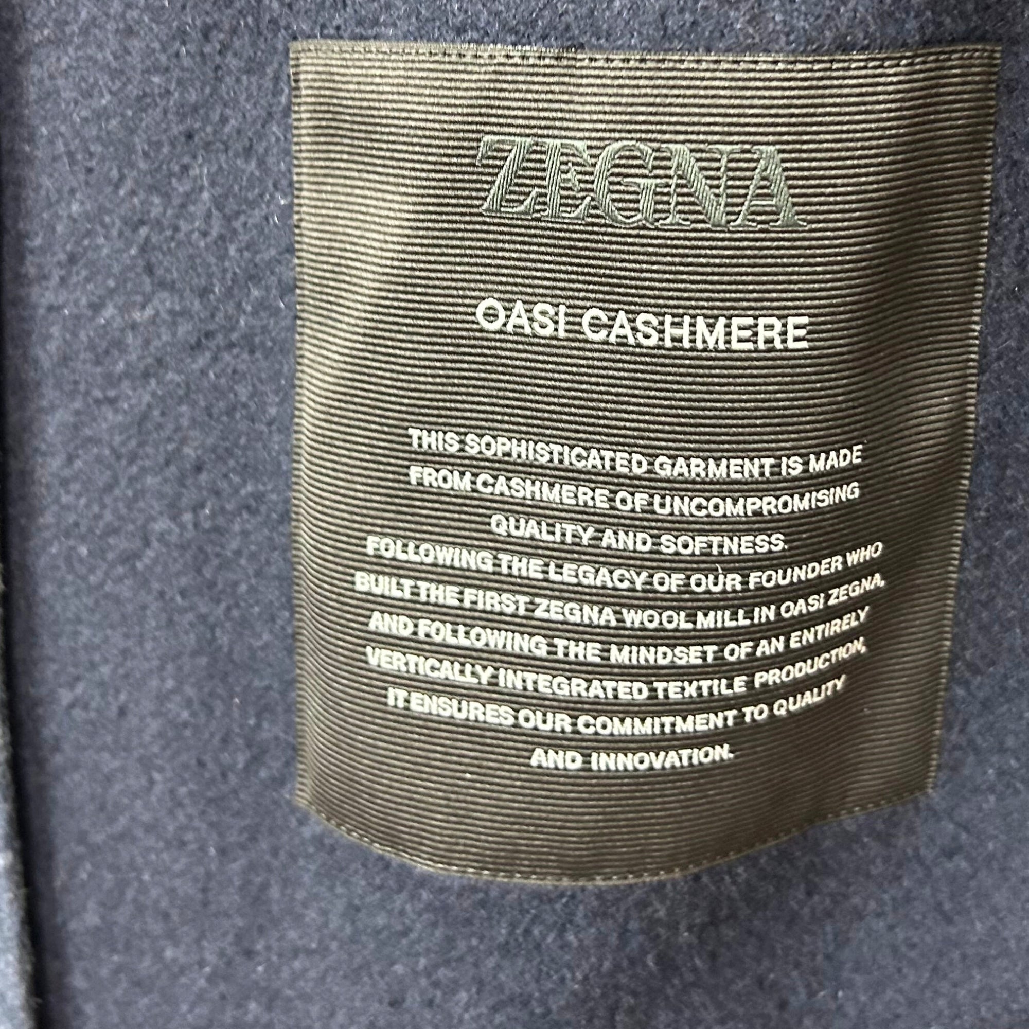 Blue Melange Coat made of Cashmere (EU 56)