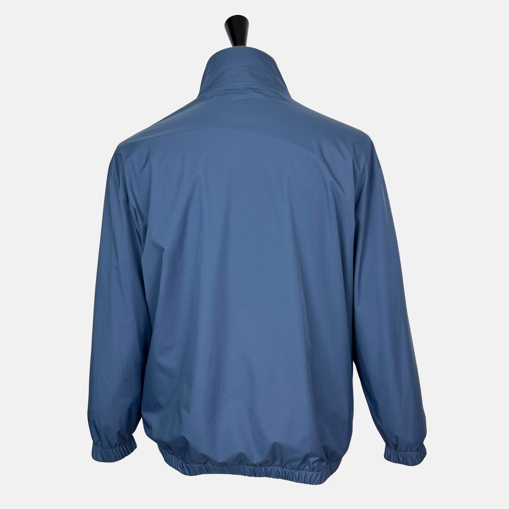 Blue–Gray Reversible Bomber Jacket made of Cashmere/Nylon (EU 60)