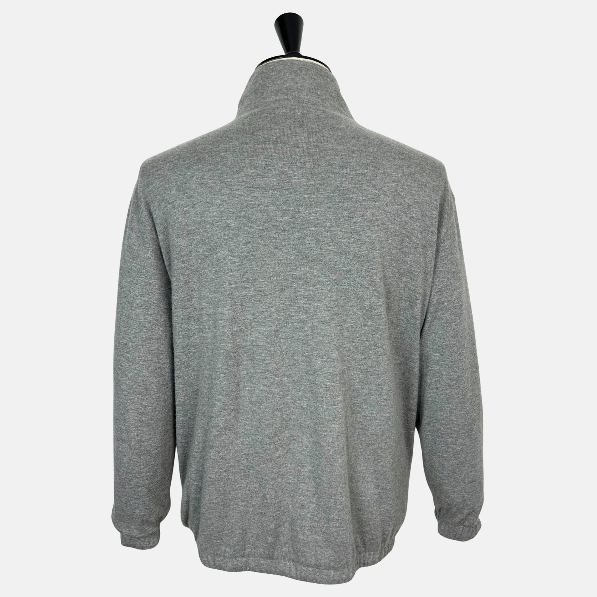 Blue–Gray Reversible Bomber Jacket made of Cashmere/Nylon (EU 60)