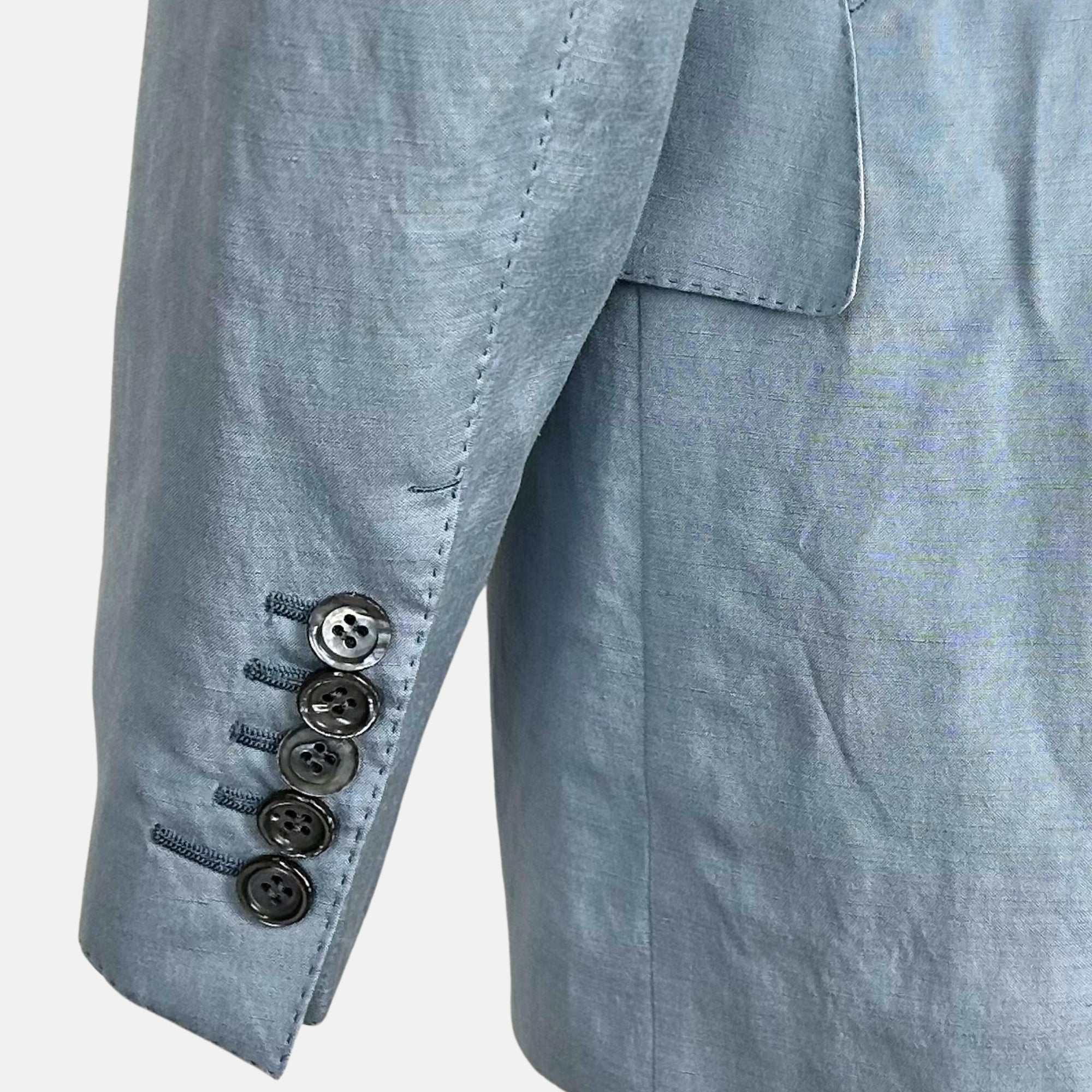 Light Blue Suit made of Silk/Linen (EU 54)