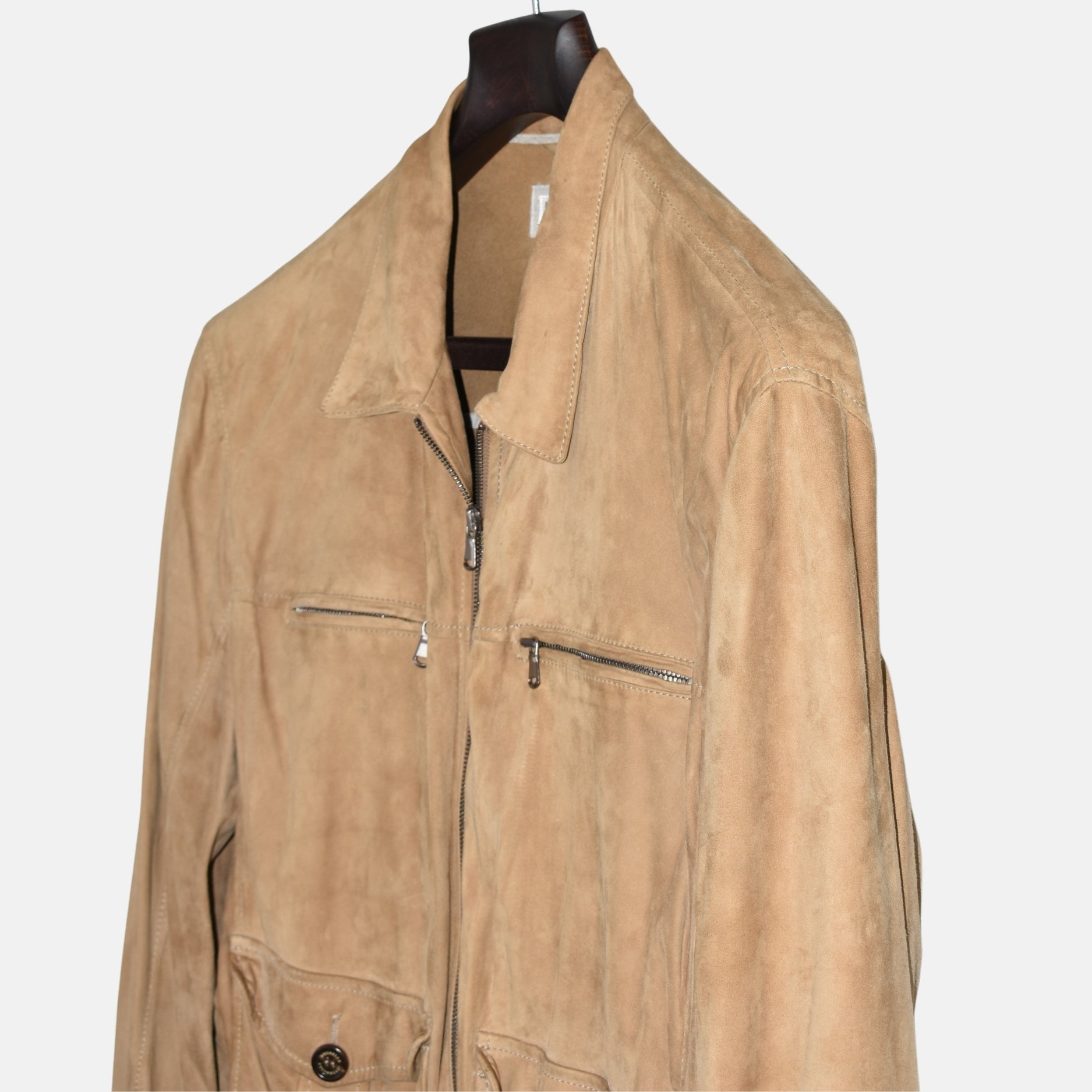 Beige Suede Jacket (XL)