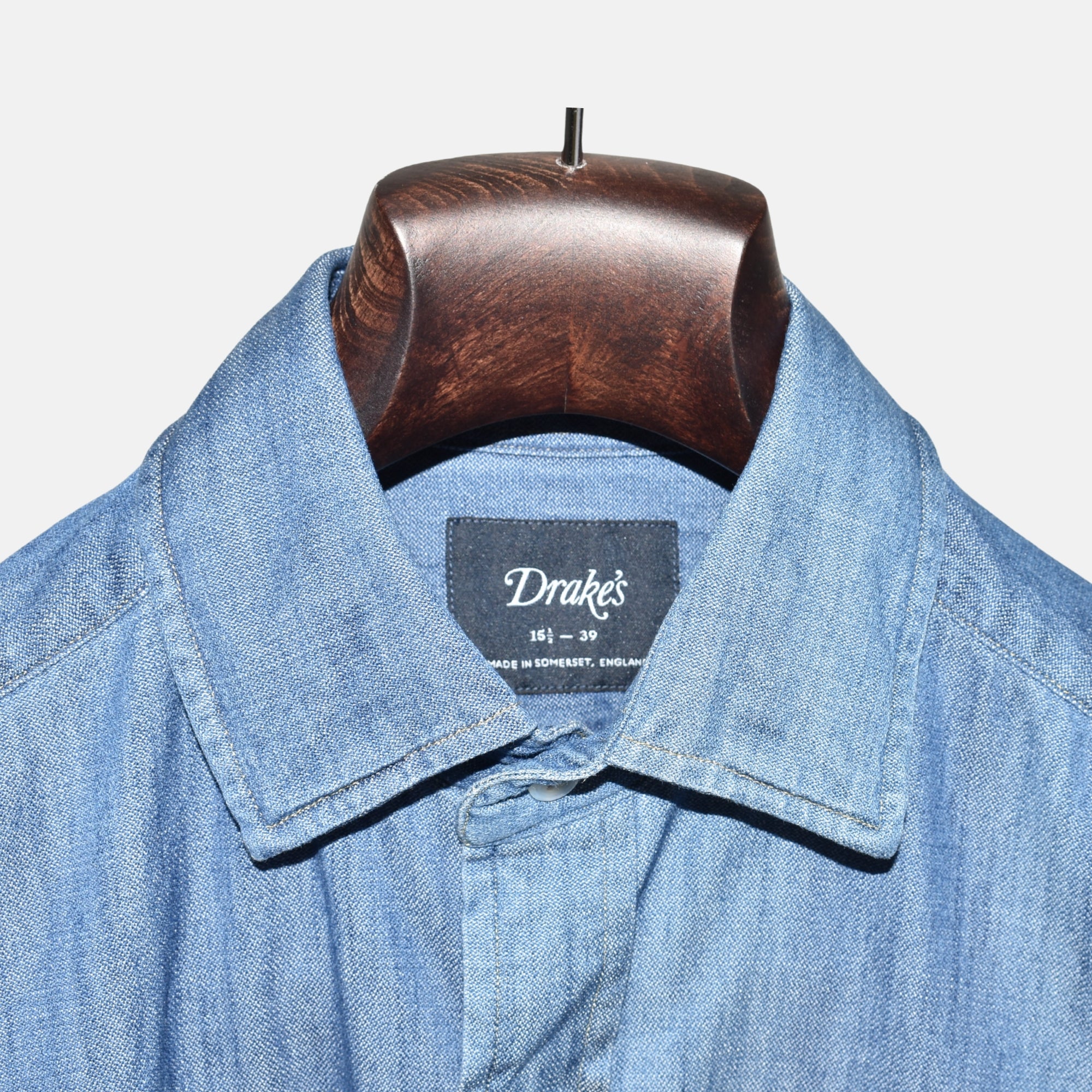 Blue Denim Shirt made of Cotton (EU 39)