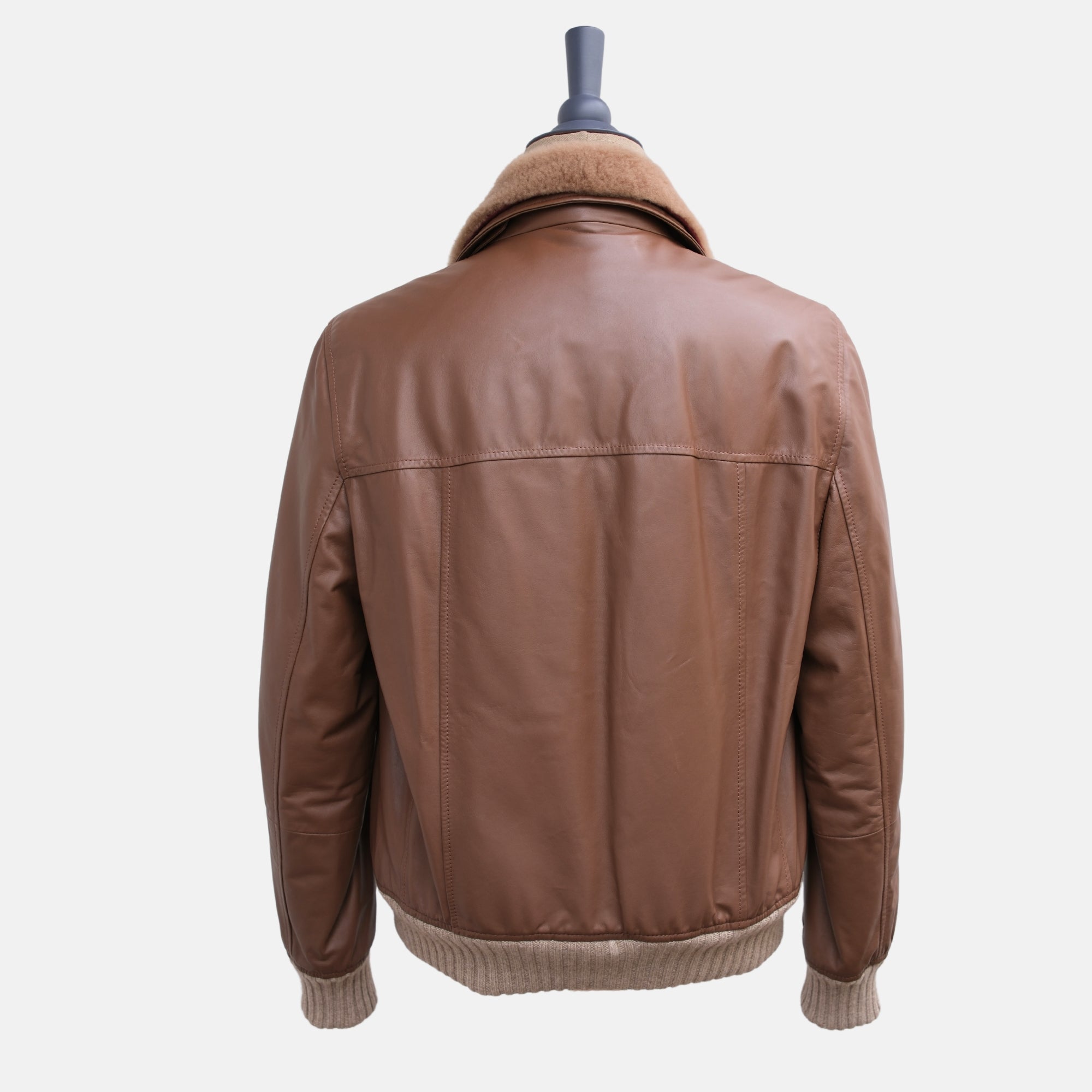 Brown Leather Jacket (M)