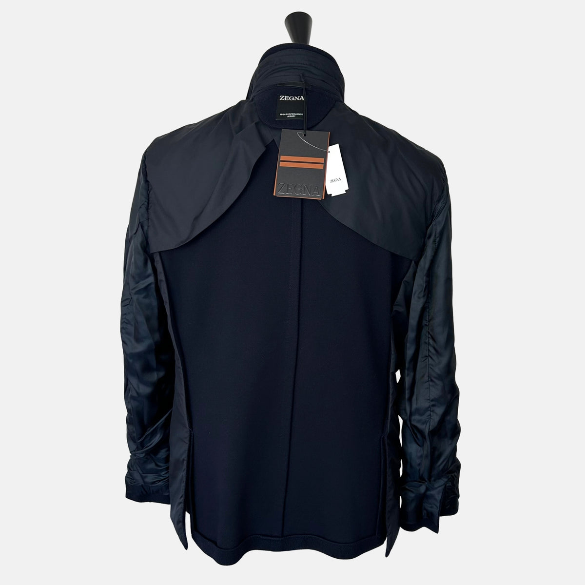 Navy Jacket with Removable Vest made of Wool/Cotton (EU 58)