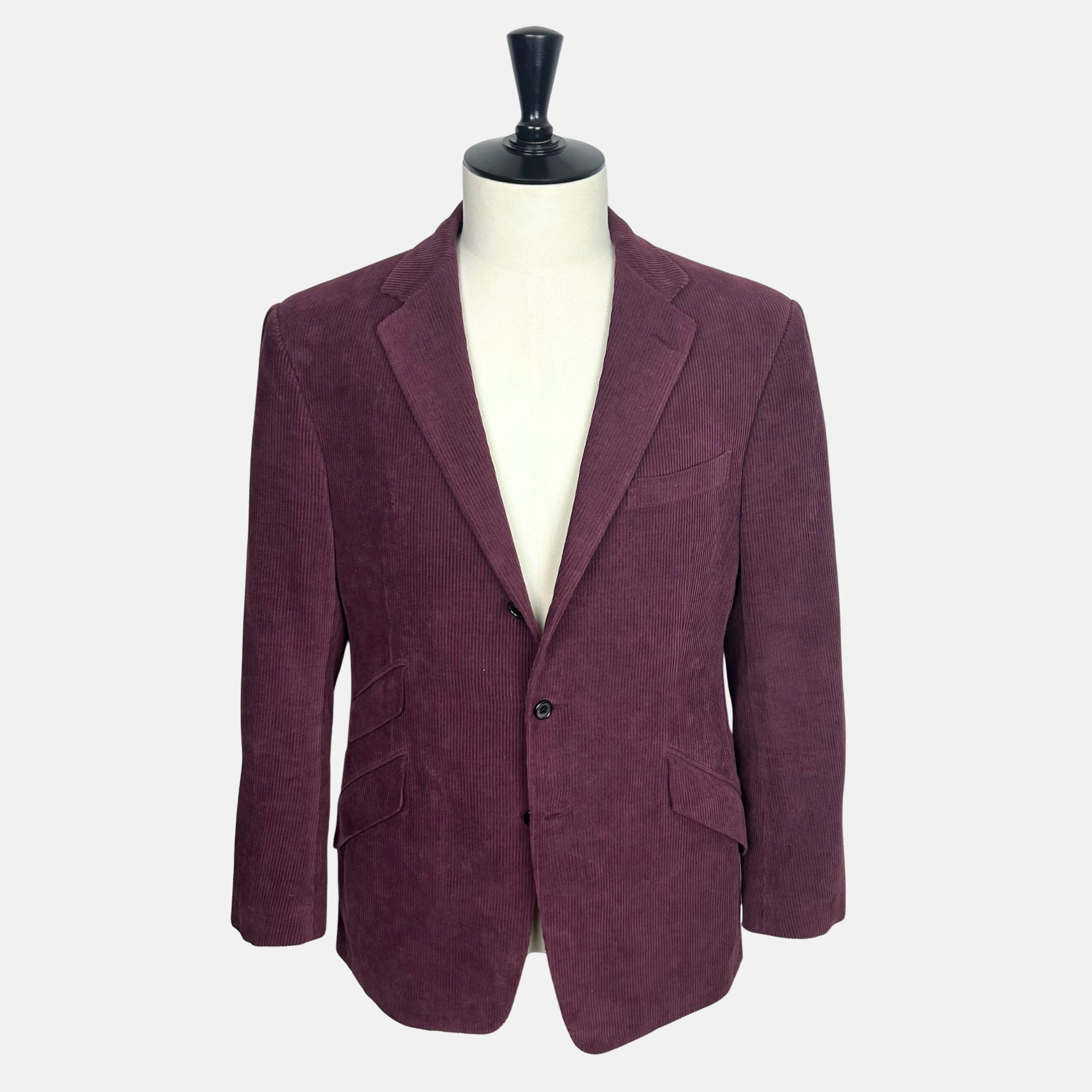 Burgundy Corduroy Blazer made of Cotton (EU 52)