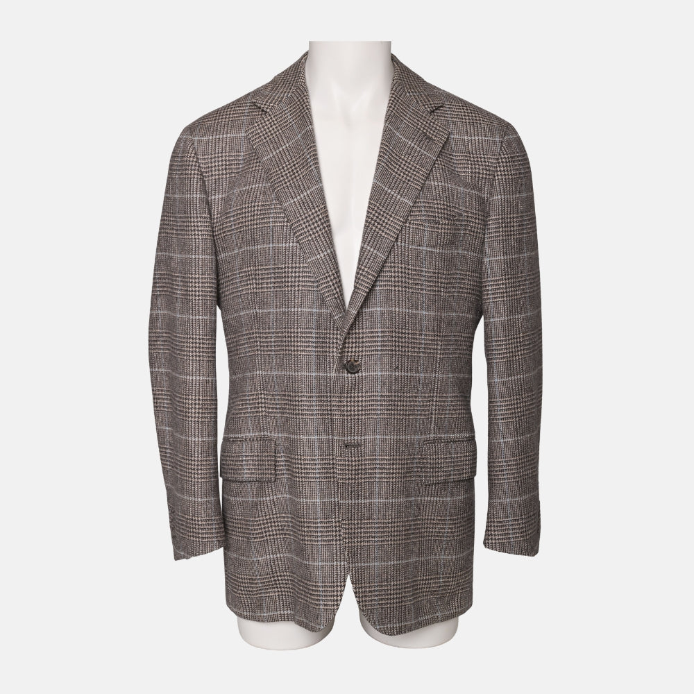 Multicolored Glencheck Cashmere Jacket (EU 52)