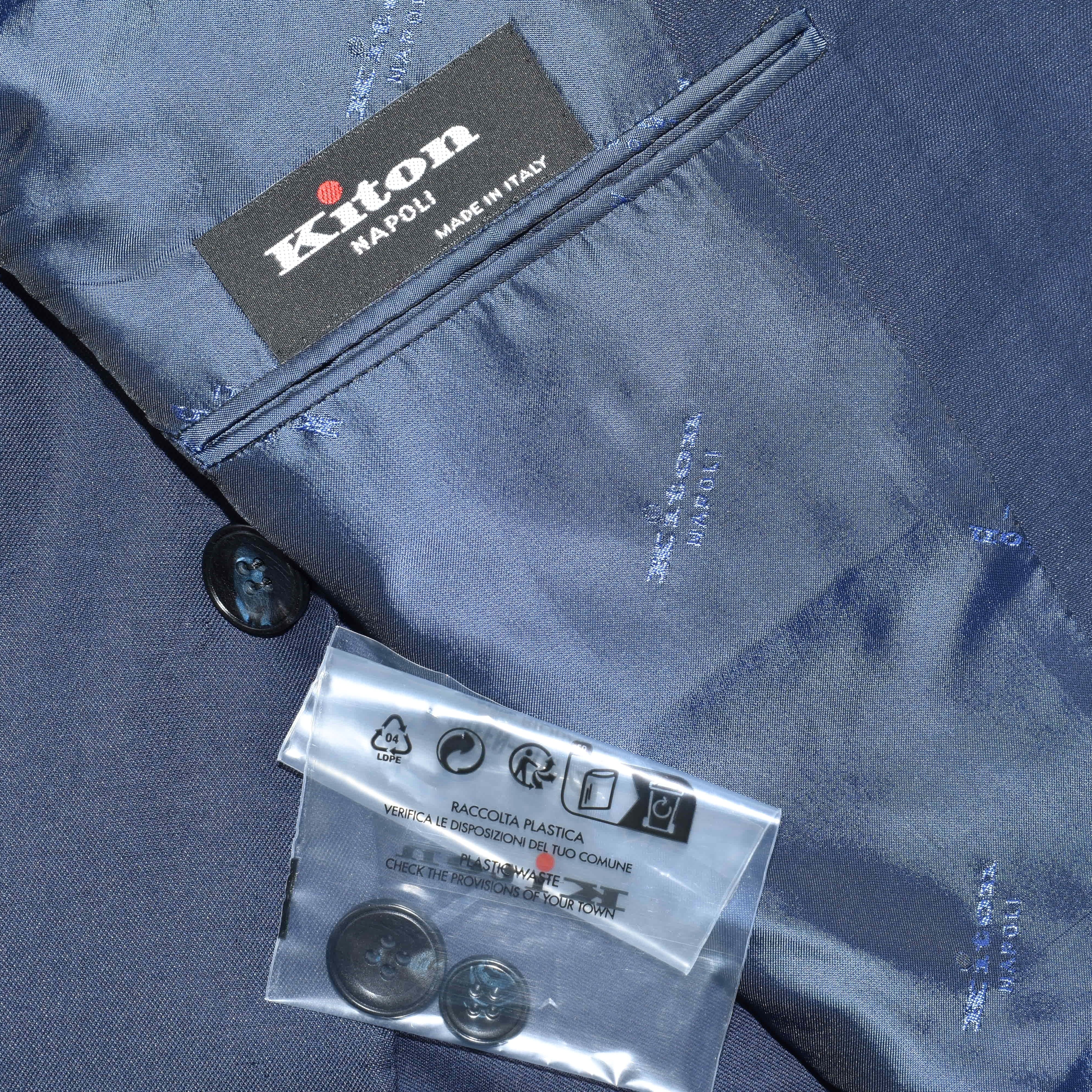 Navy Blazer made of Cotton/Silk (EU 48, EU 50, EU 52)