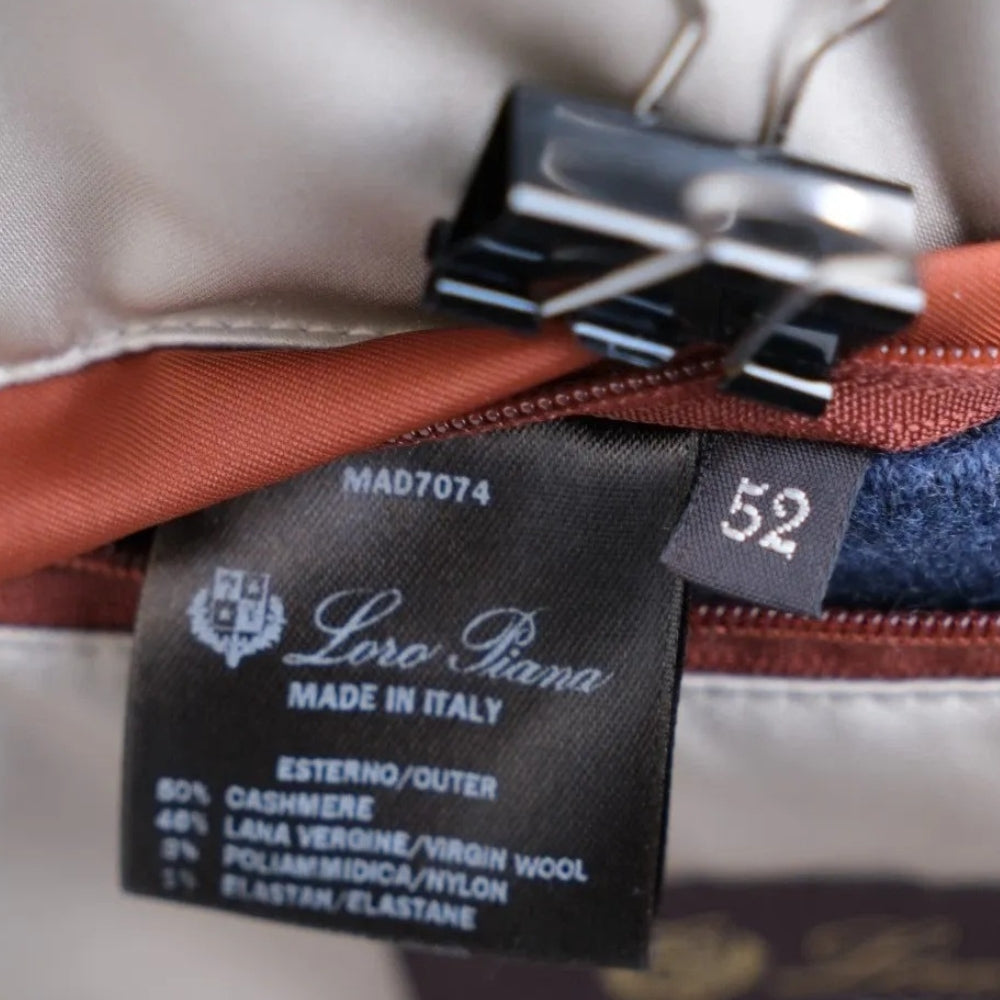Blue "Martingala" Coat made of Cashmere/Virgin Wool (EU 52)