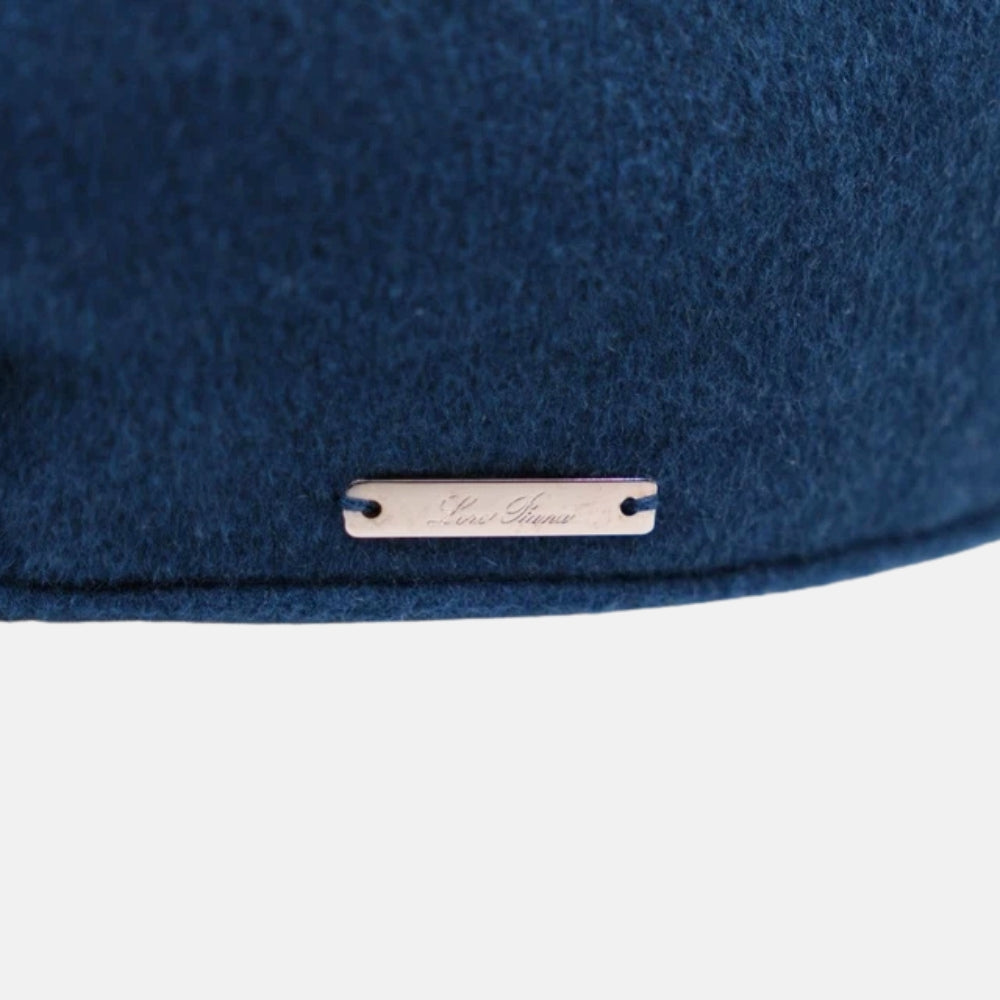 Blue Baseball Cap made of Cashmere (S)