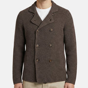 Brown Double Breasted Cashmere Cardigan (EU 48)
