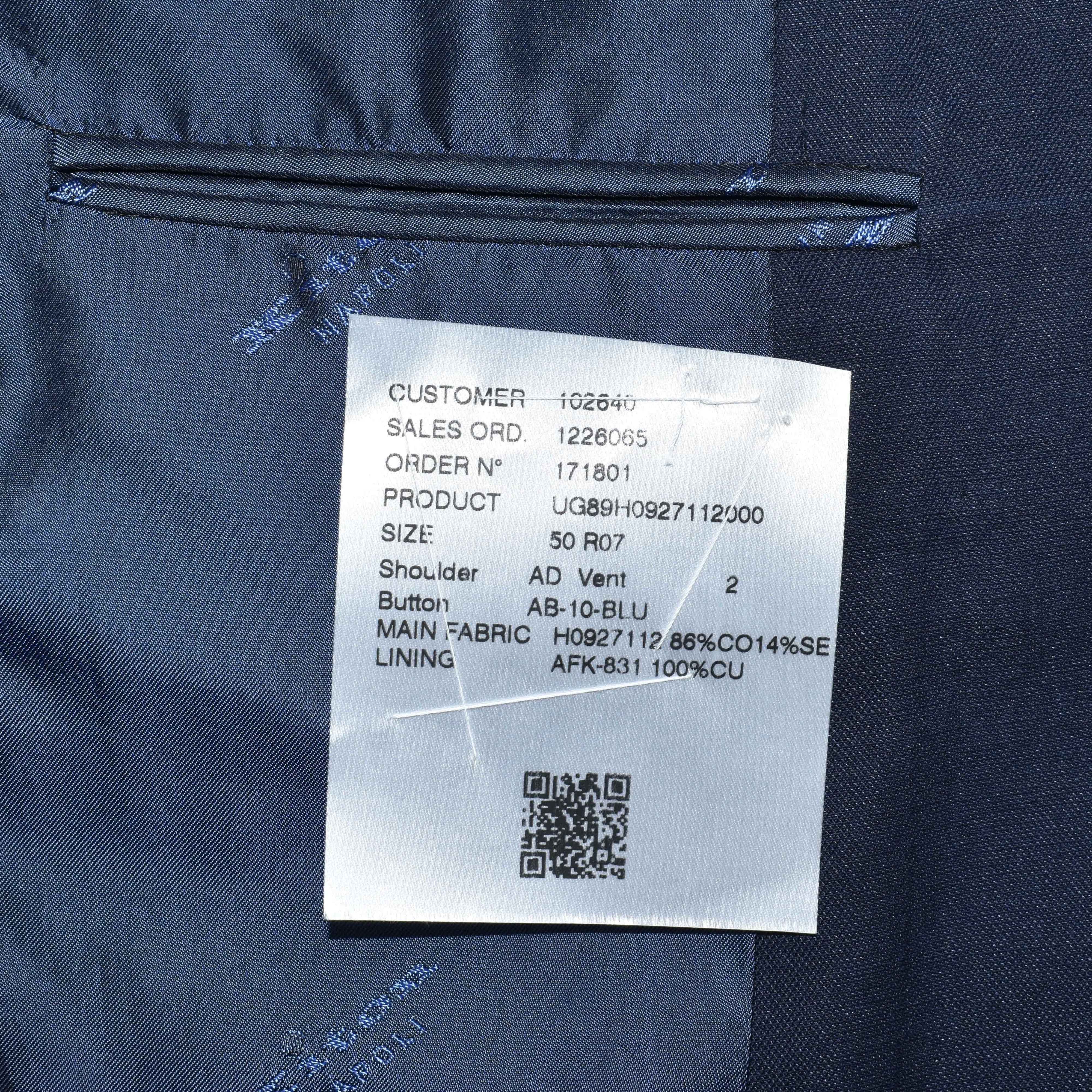 Navy Blazer made of Cotton/Silk (EU 48, EU 50, EU 52)