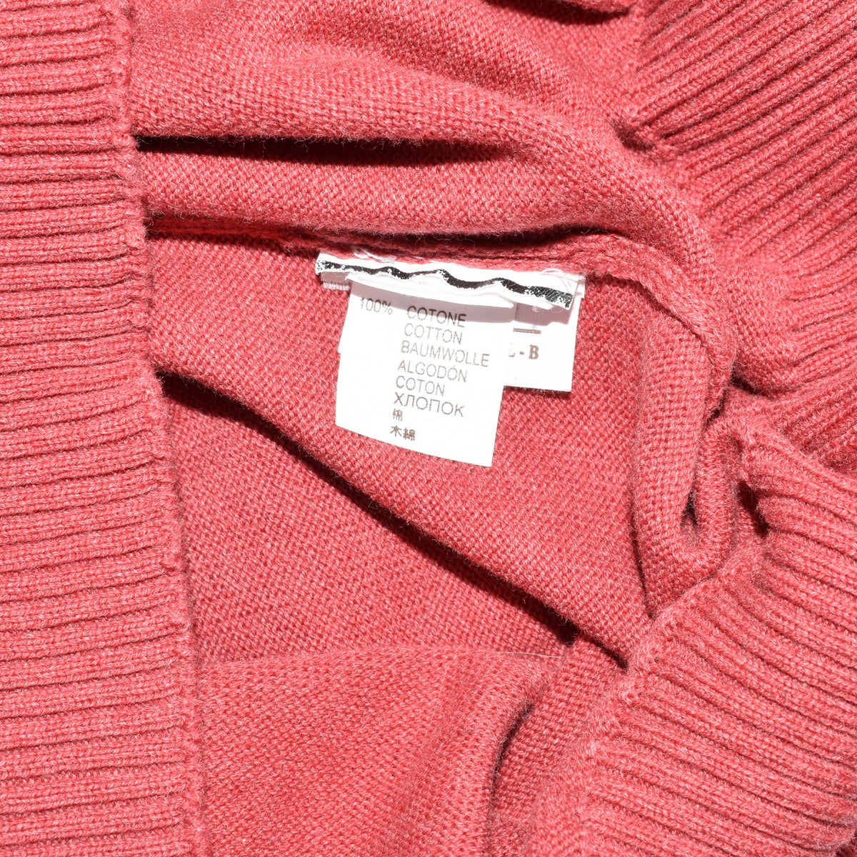 Red Sweater made of Cotton (EU 50)