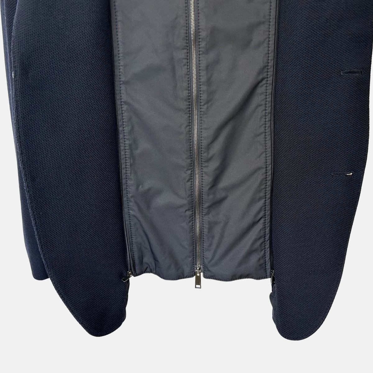 Navy Jacket with Removable Vest made of Wool/Cotton (EU 58)