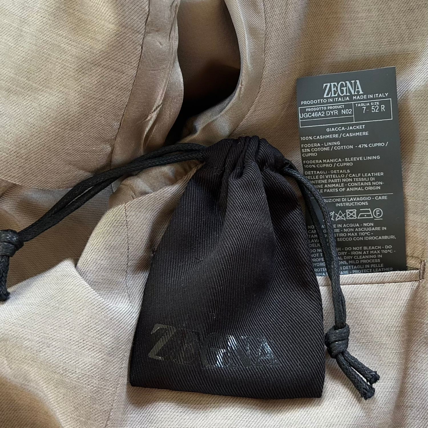 Brown "Il Conti" Cashmere Jacket (EU 52)