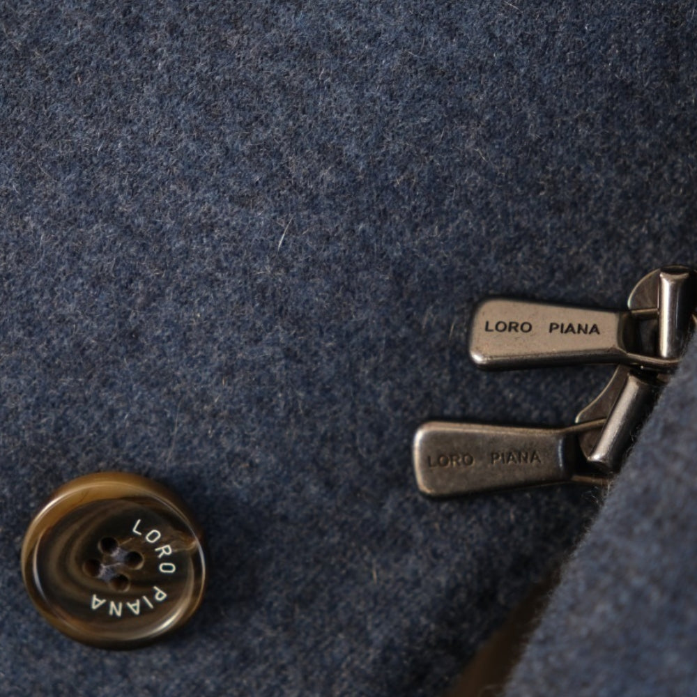 Blue "Martingala" Coat made of Cashmere/Virgin Wool (EU 52)