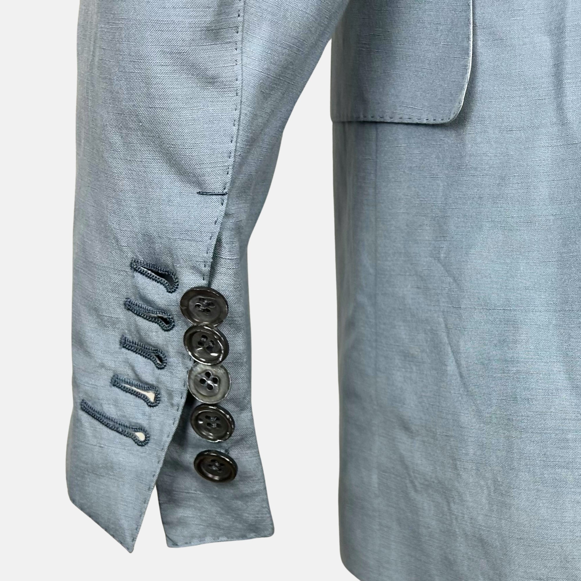 Light Blue Suit made of Silk/Linen (EU 54)