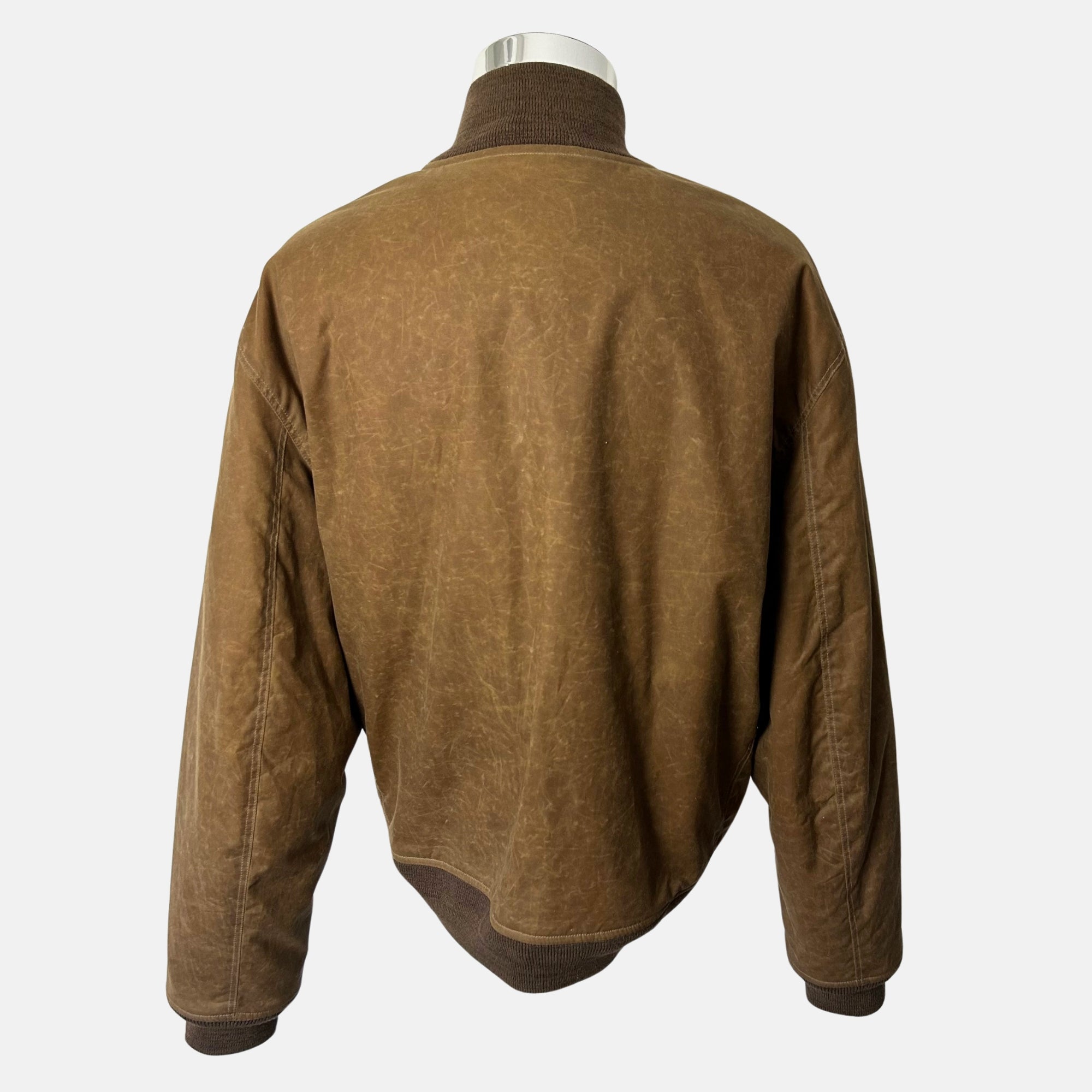 Brown Bomber Jacket made of Cotton (XS, XXL)