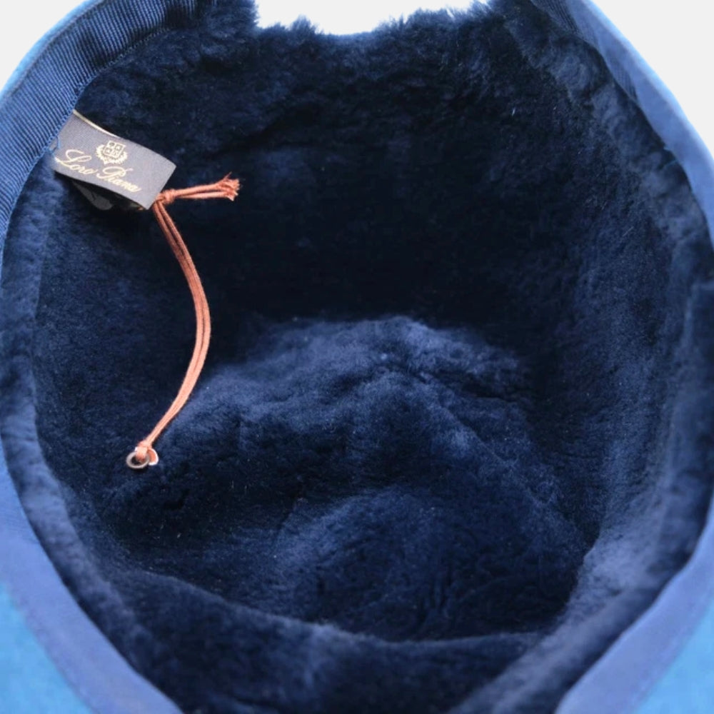 Blue Baseball Cap made of Cashmere (S)