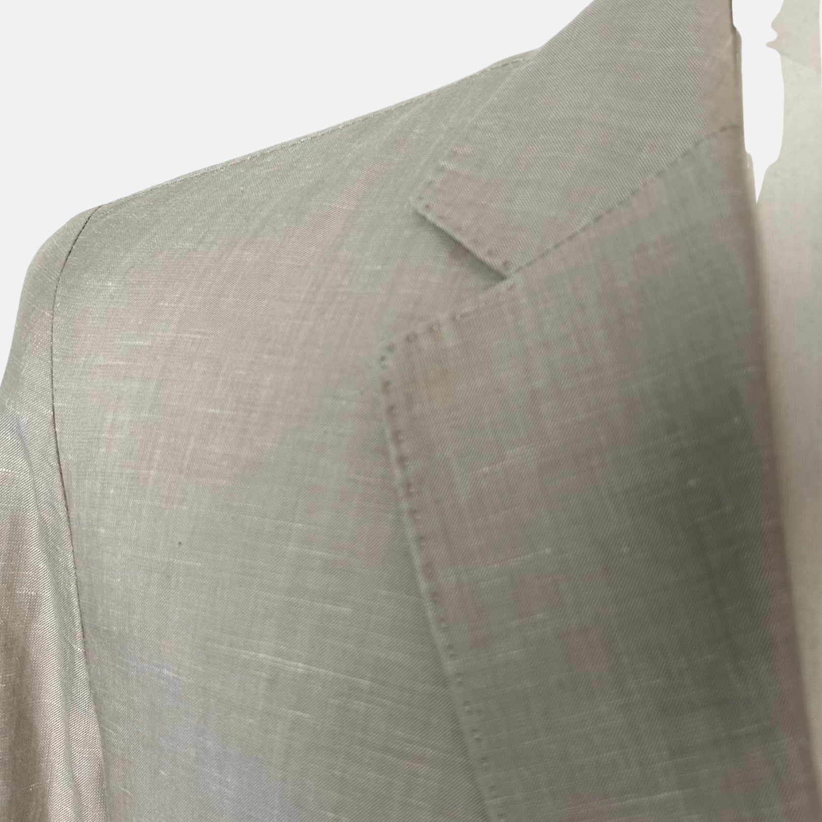 Ecru Blazer made of Cotton/Linen/Silk (EU 48)