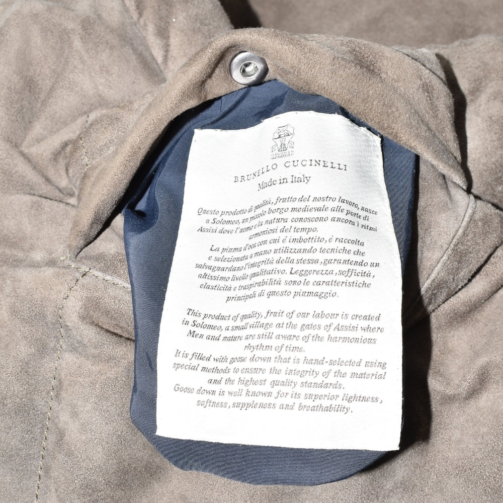 Brown Reversible Suede Down Vest (M)