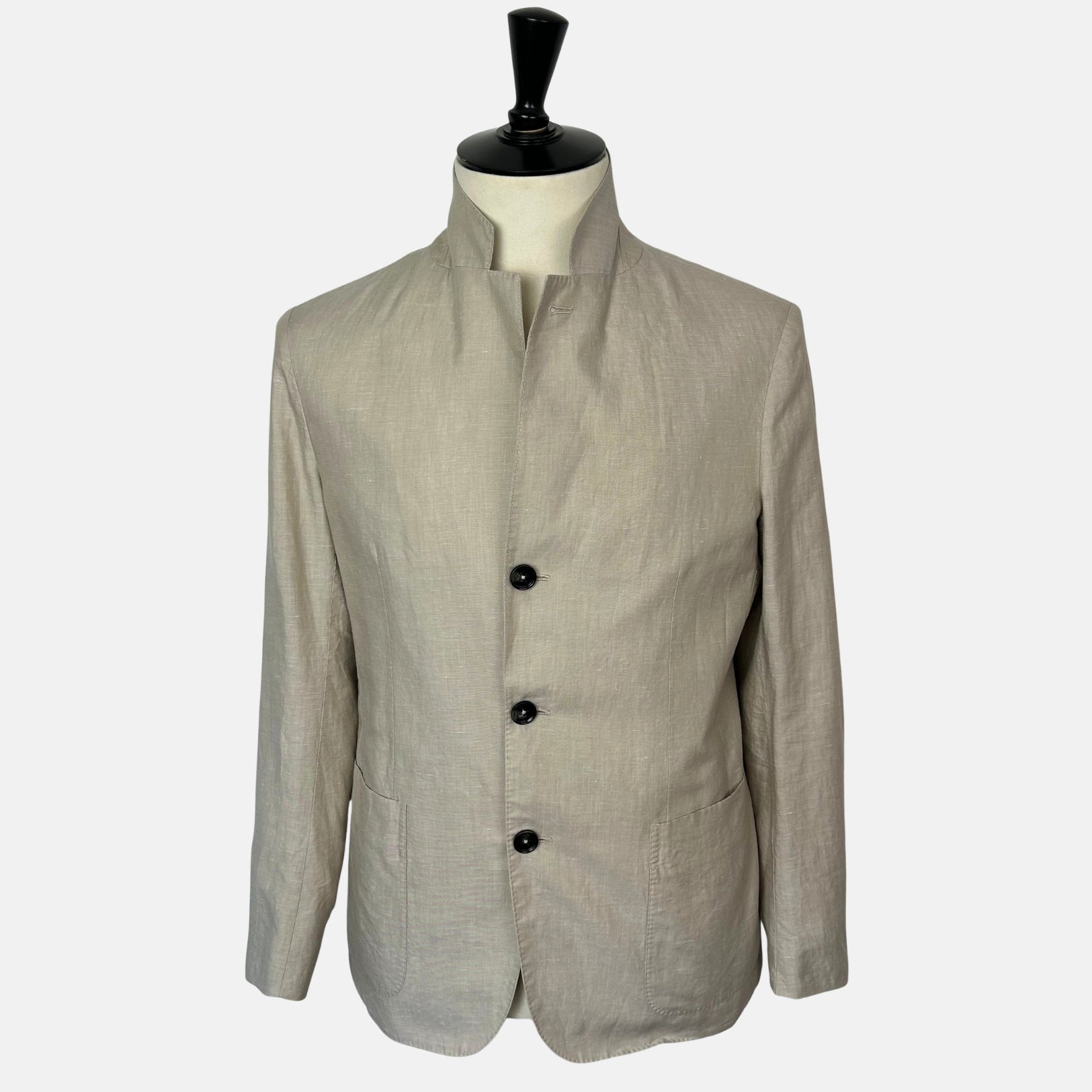 Ecru Blazer made of Cotton/Linen/Silk (EU 48)