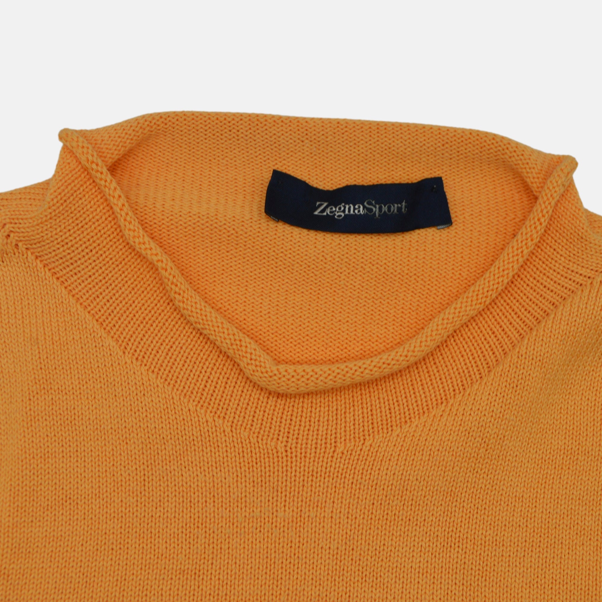 Orange Cotton Sweater (S)