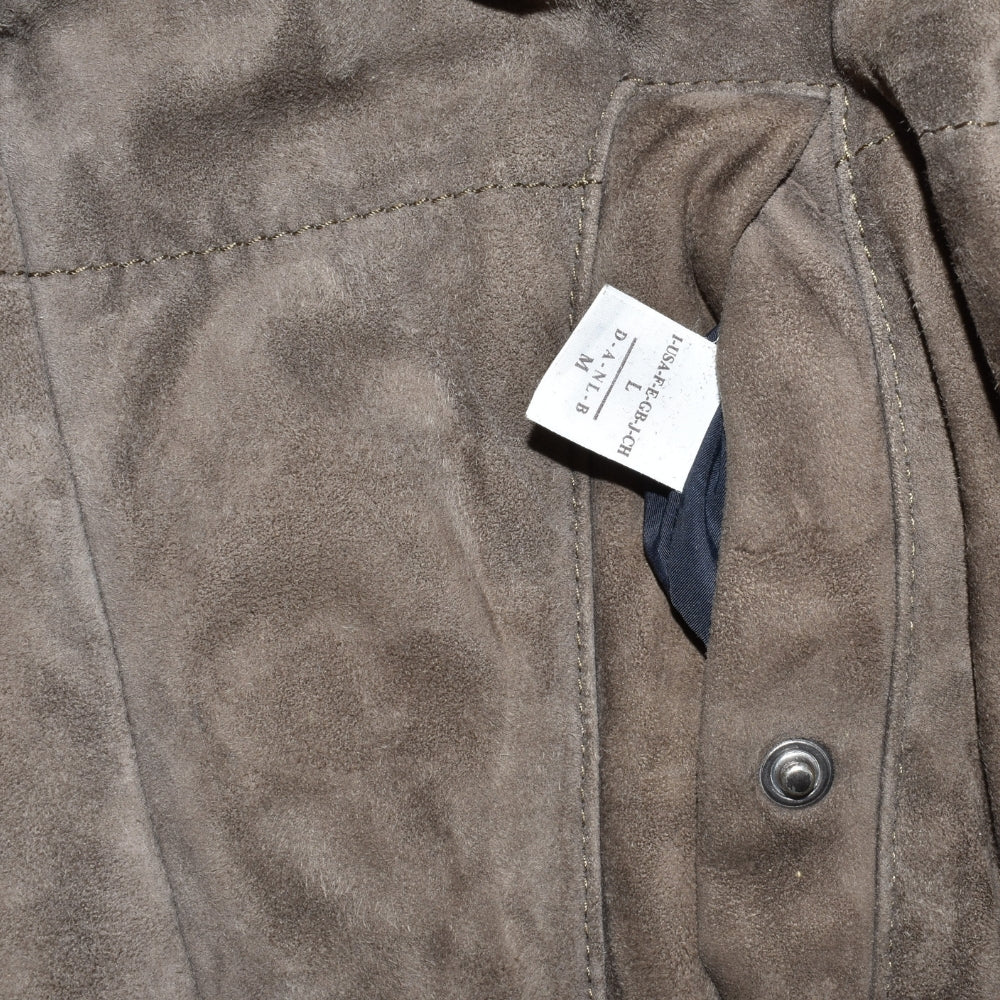 Brown Reversible Suede Down Vest (M)