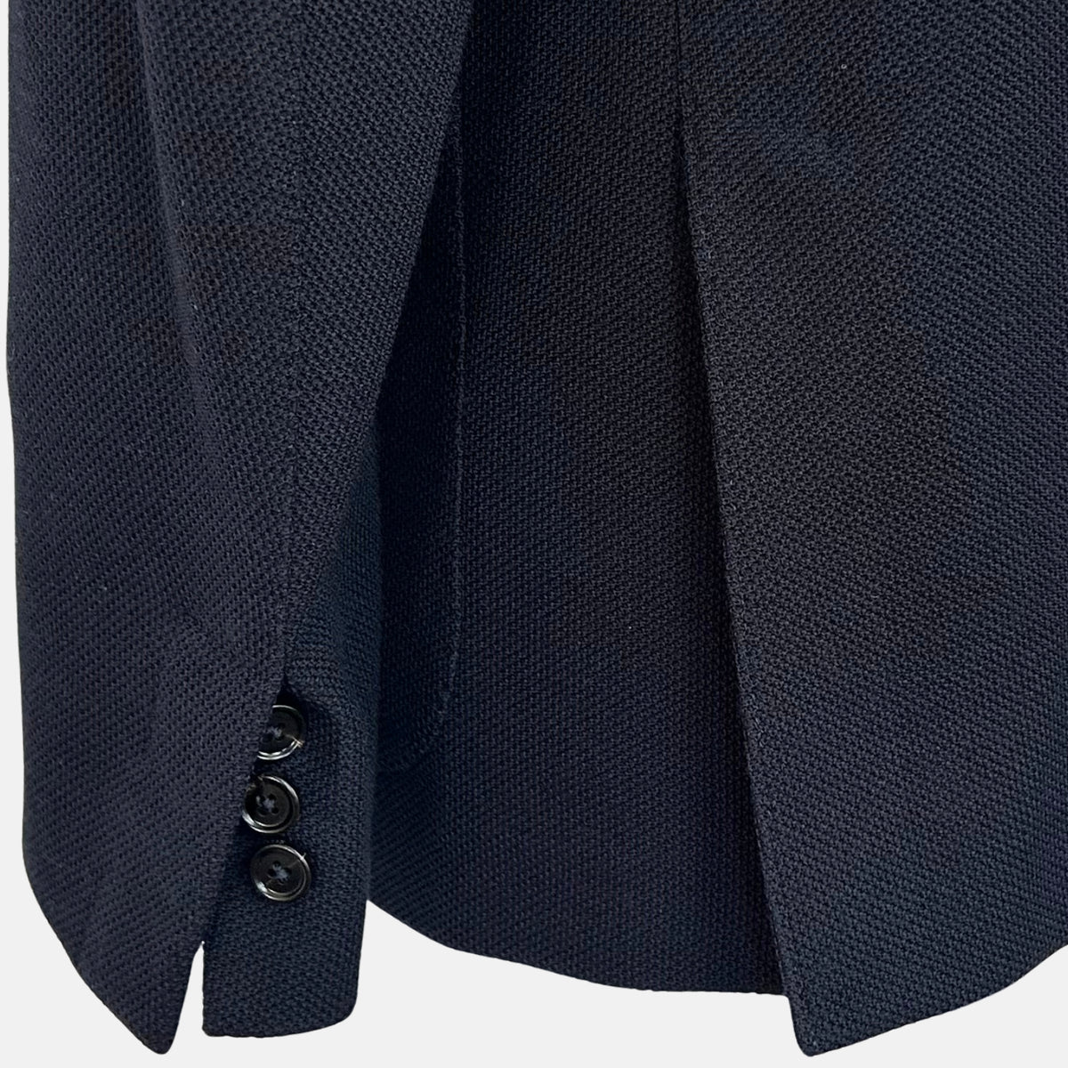 Navy Jacket with Removable Vest made of Wool/Cotton (EU 58)