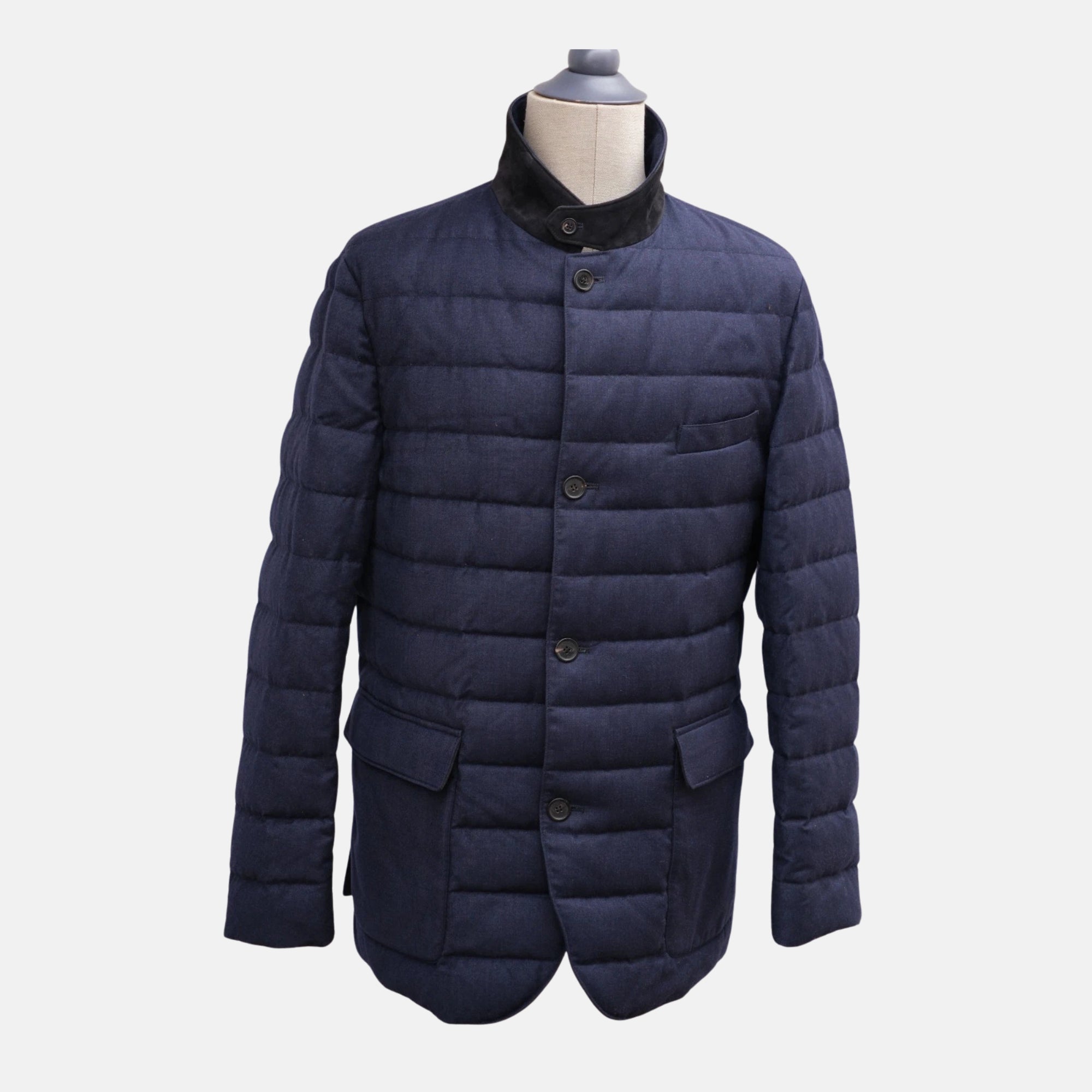 Blue Padded Down Jacket (M)