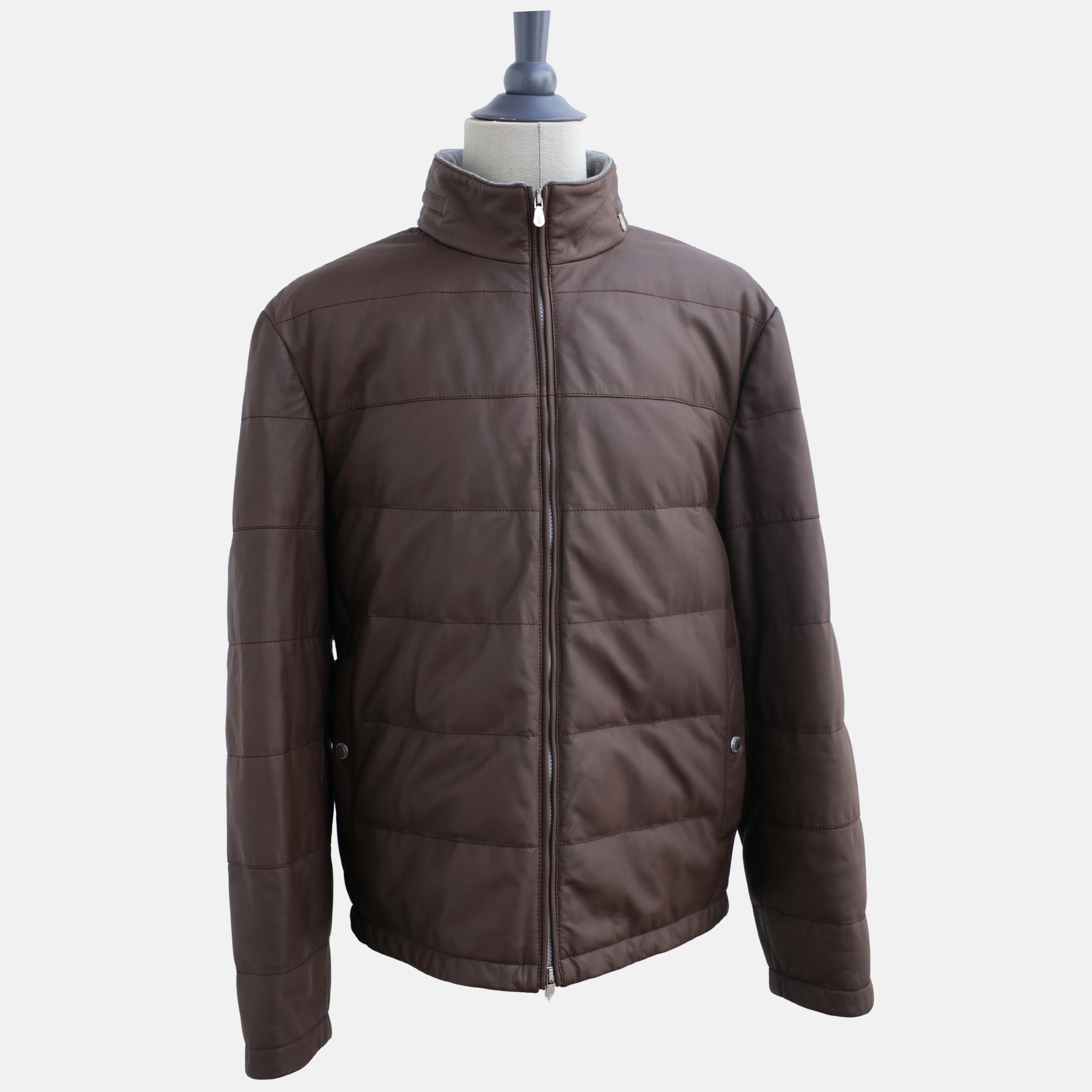 Brown Jacket made of Leather (3XL)